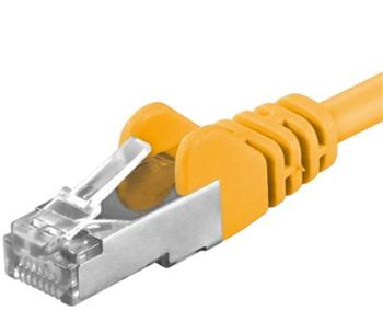 Obrázok Premiumcord Patch kabel CAT6a S-FTP, RJ45-RJ45, AWG 26/7 1,5m, žlutá