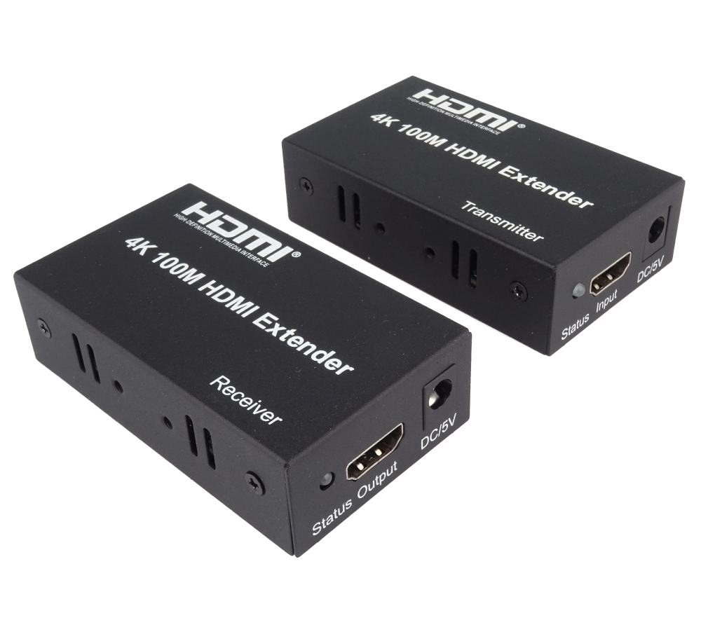 PremiumCord 4K HDMI extender na 100m přes jeden kabel Cat5e/Cat6