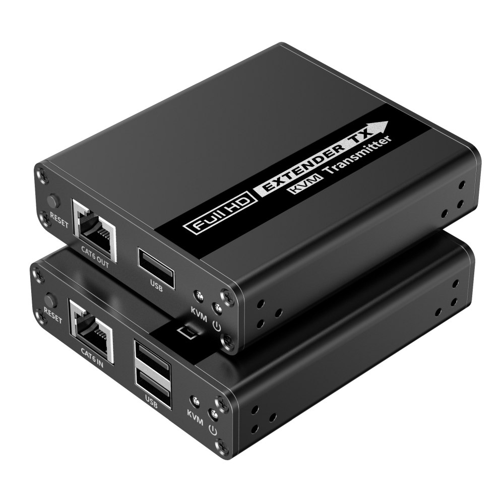 PremiumCord HDMI KVM extender FULL HD 1080p na 70m s přenosem USB