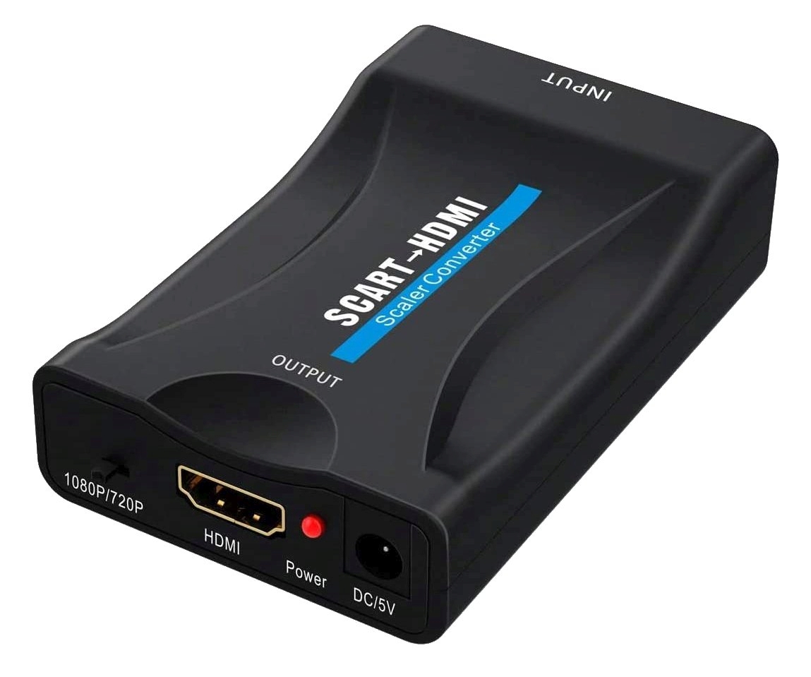 PremiumCord Převodník SCART na HDMI 1080P s napájecím zdrojem 230V