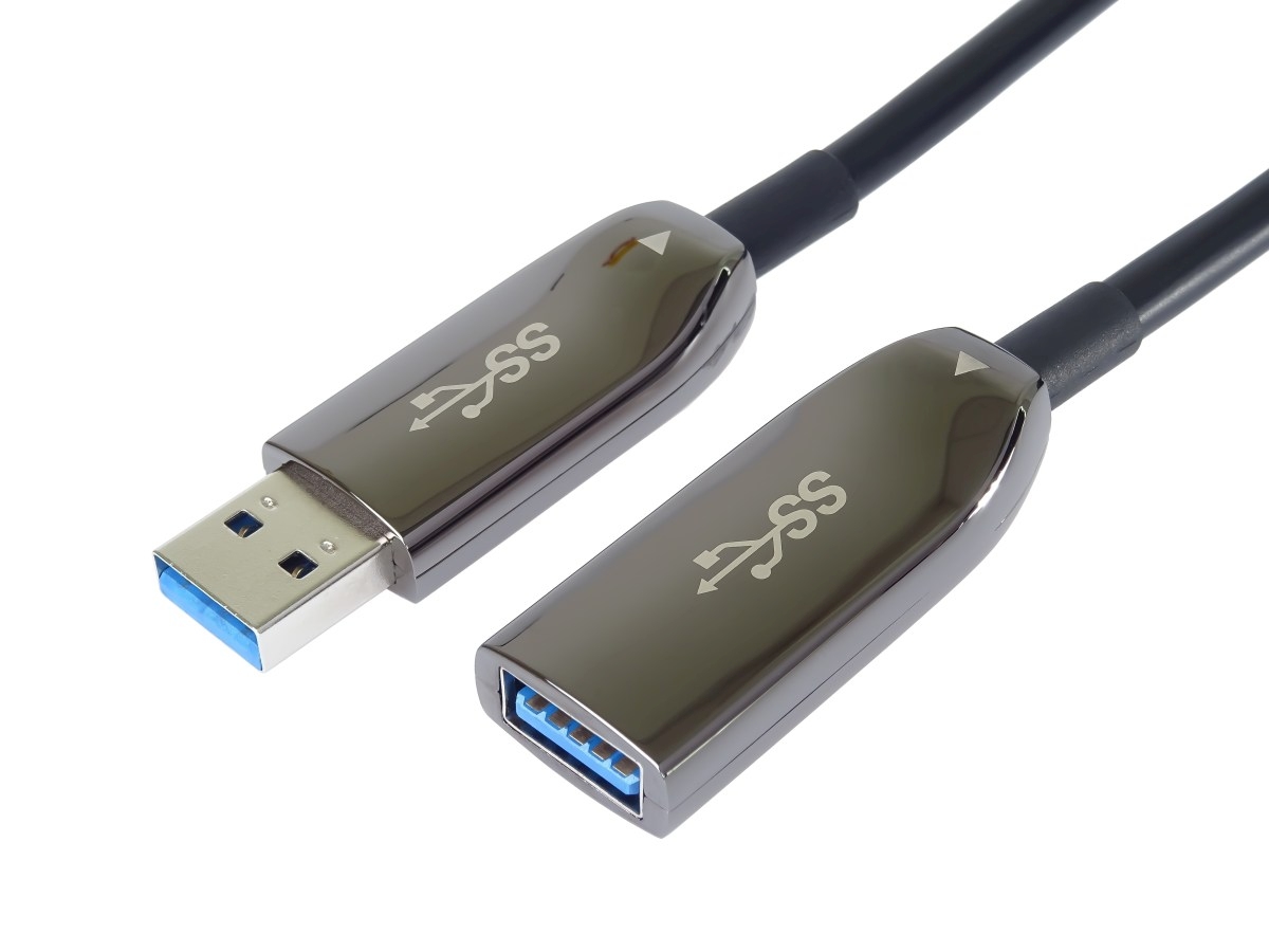 PremiumCord USB 3.2 + 2.0 AOC prodluž. kabel, 15m