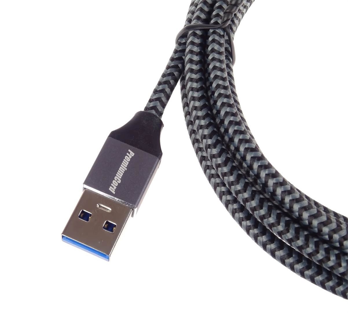 PremiumCord kabel USB-C - USB 3.0 A (USB 3.1 generation 1, 3A, 5Gbit/s) 3m oplet / ku31cs3