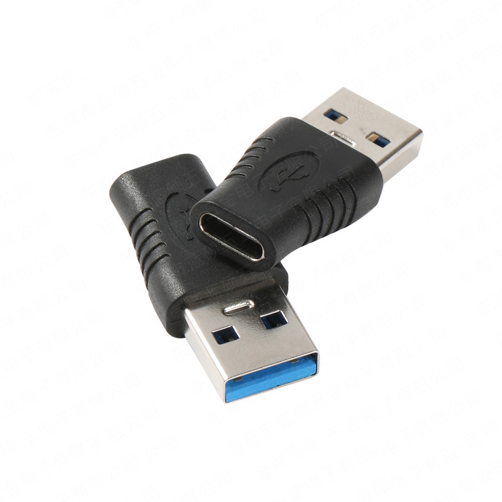 PremiumCord Adaptér USB 3.0 A male - USB-C female, černý zastříknutý adaptér / kur31-21