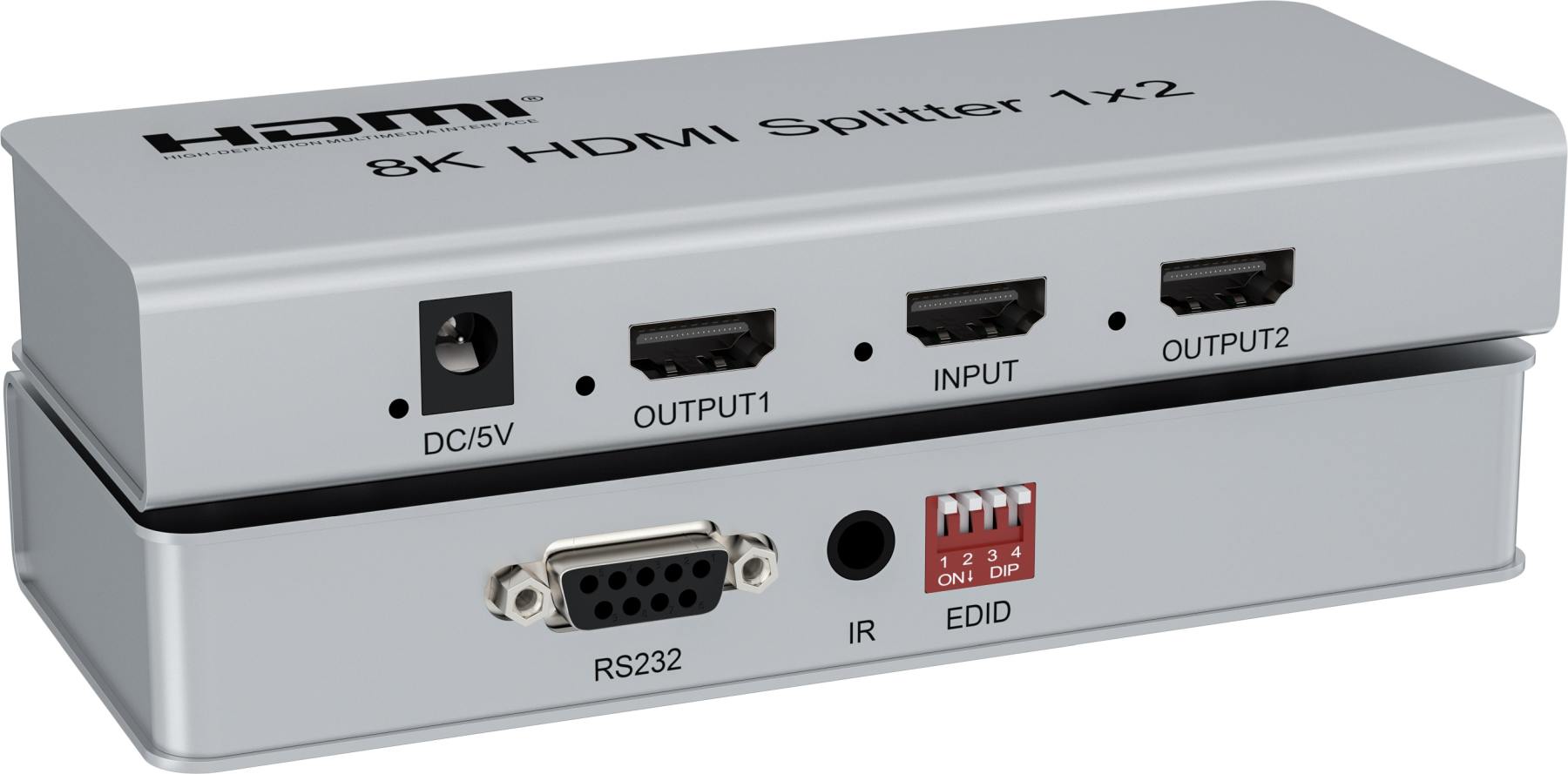 PremiumCord HDMI 2.1 splitter 1-2 porty