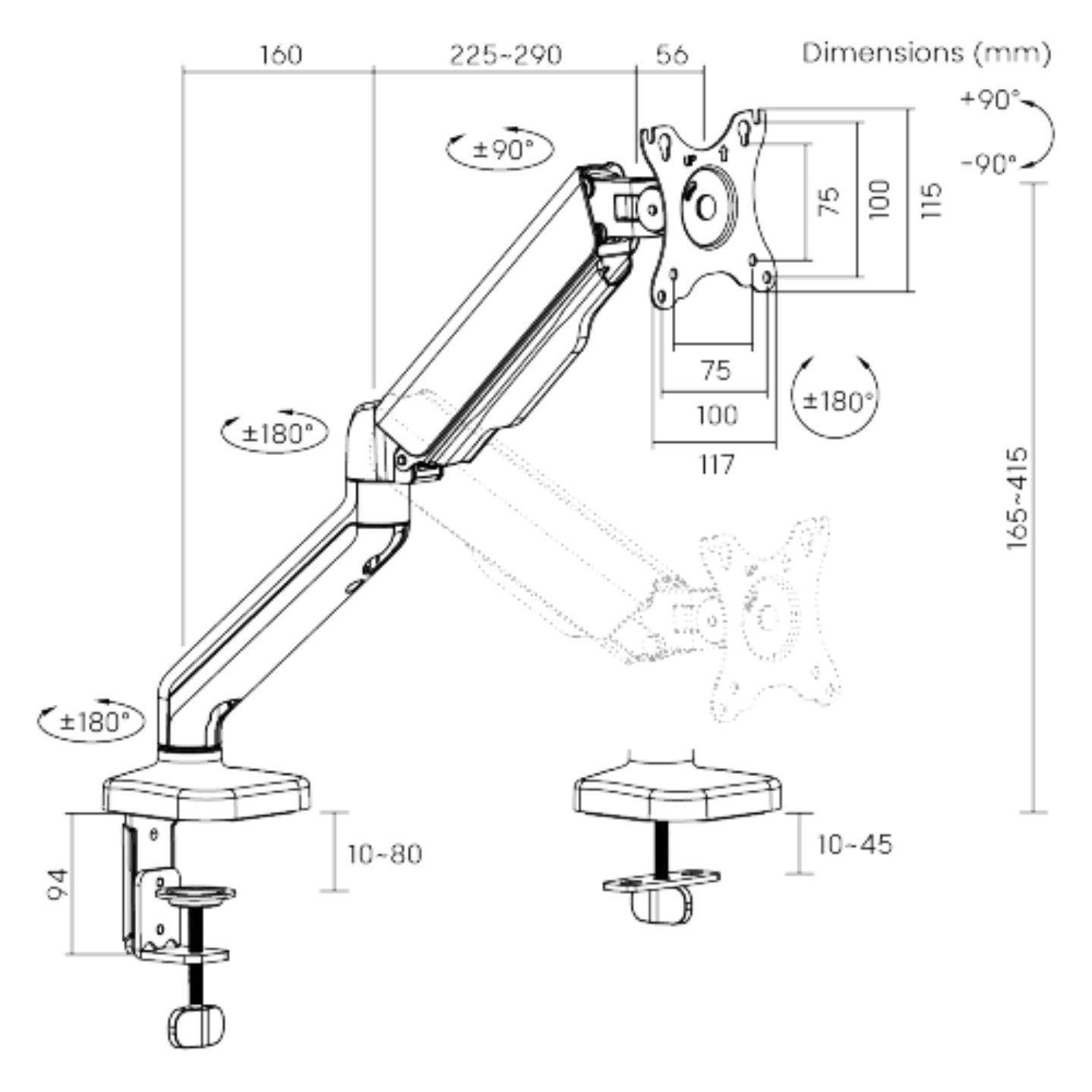 Brateck LDT46-C012E