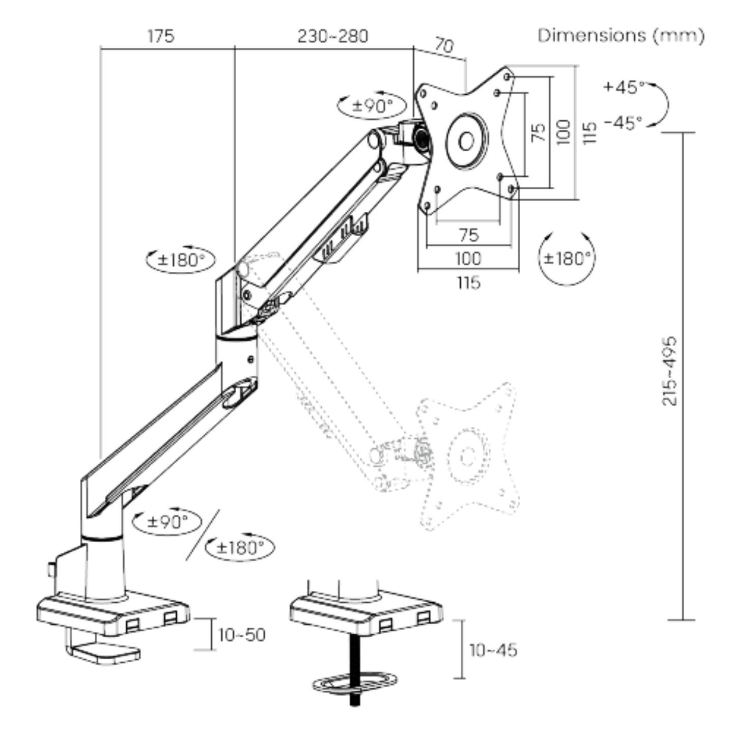Brateck LDT62-C012