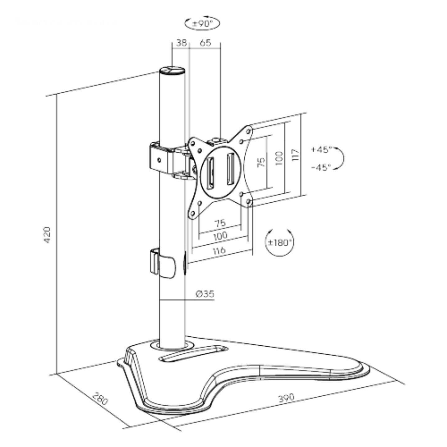 Brateck LDT66-T01