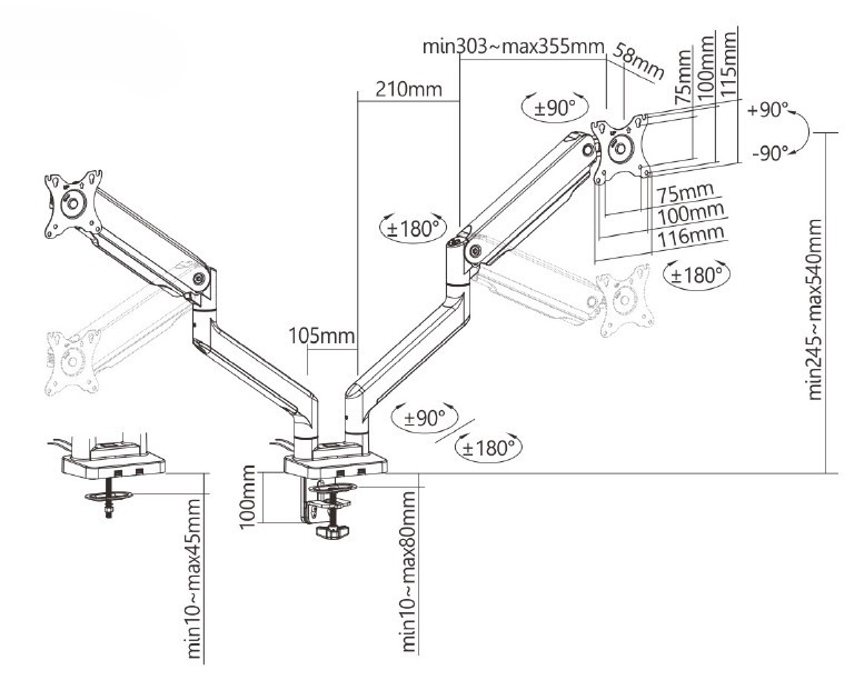 Brateck LDT60-C024
