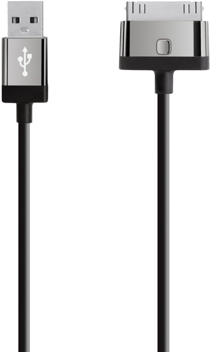 Obrázok Belkin MIXIT 30-pin kábel čierny, 2 m (F8J041cw2m-BLK)