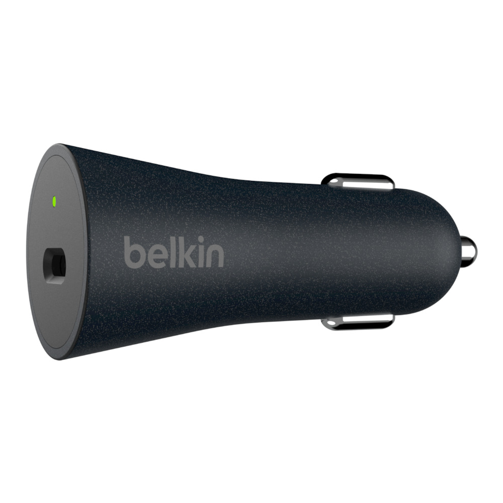 Obrázok BELKIN QuickCharge 4+27W USB-C autonabíječka + USB-C kabel F7U076bt04-BLK