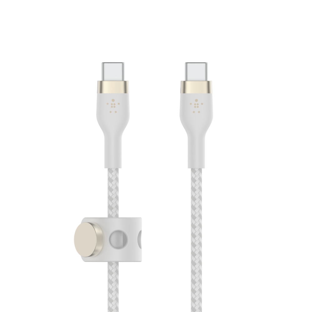 Belkin kabel USB-C s konektorem USC-C,1M bilý pletený