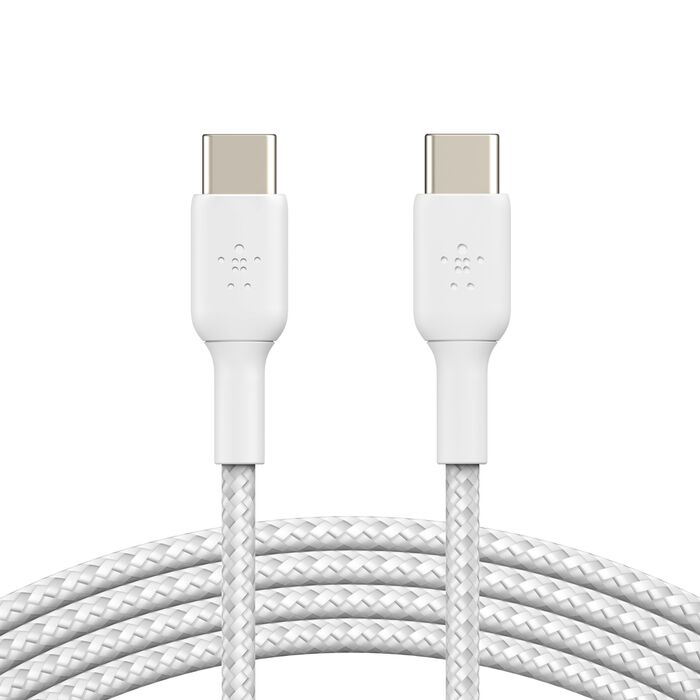 BELKIN BOOSTCHARGE USB-C kabel oplétaný 2m bílý