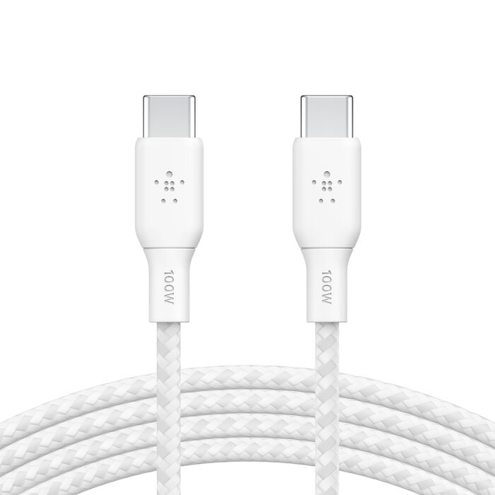 BELKIN BOOSTCHARGE 100W USB-C oplétaný 3m bílý