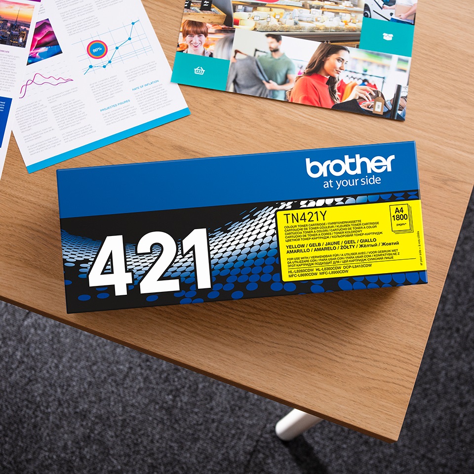 BROTHER TN-421Y Yellow - originál