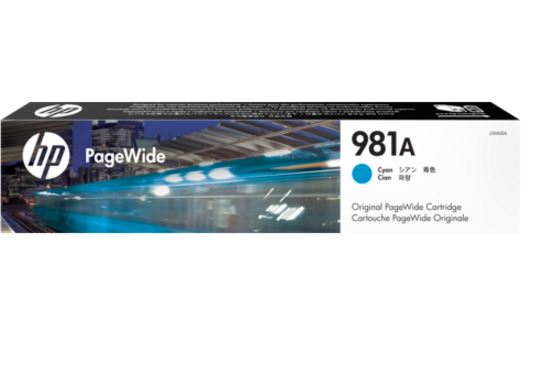 HP 981A - azurová inkoustová kazeta, J3M68A