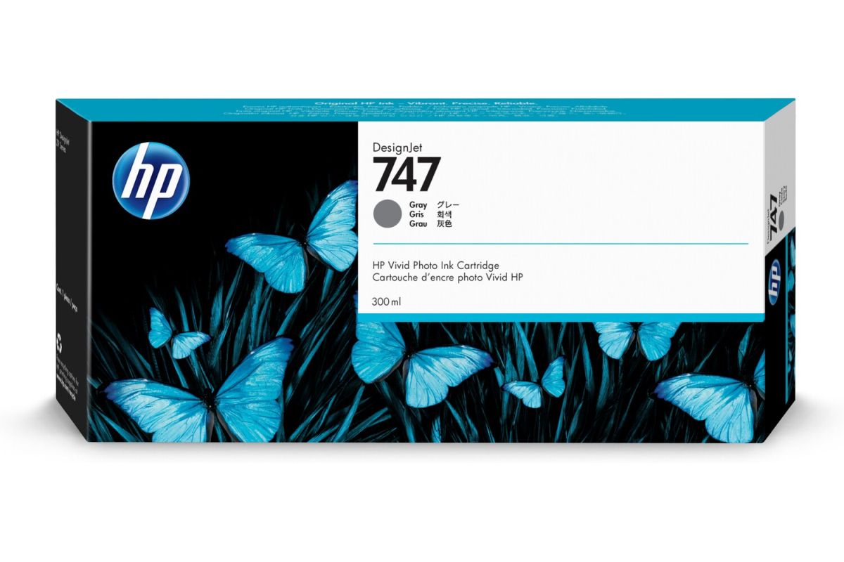 HP 747 300-ml Gray Ink Cartridge