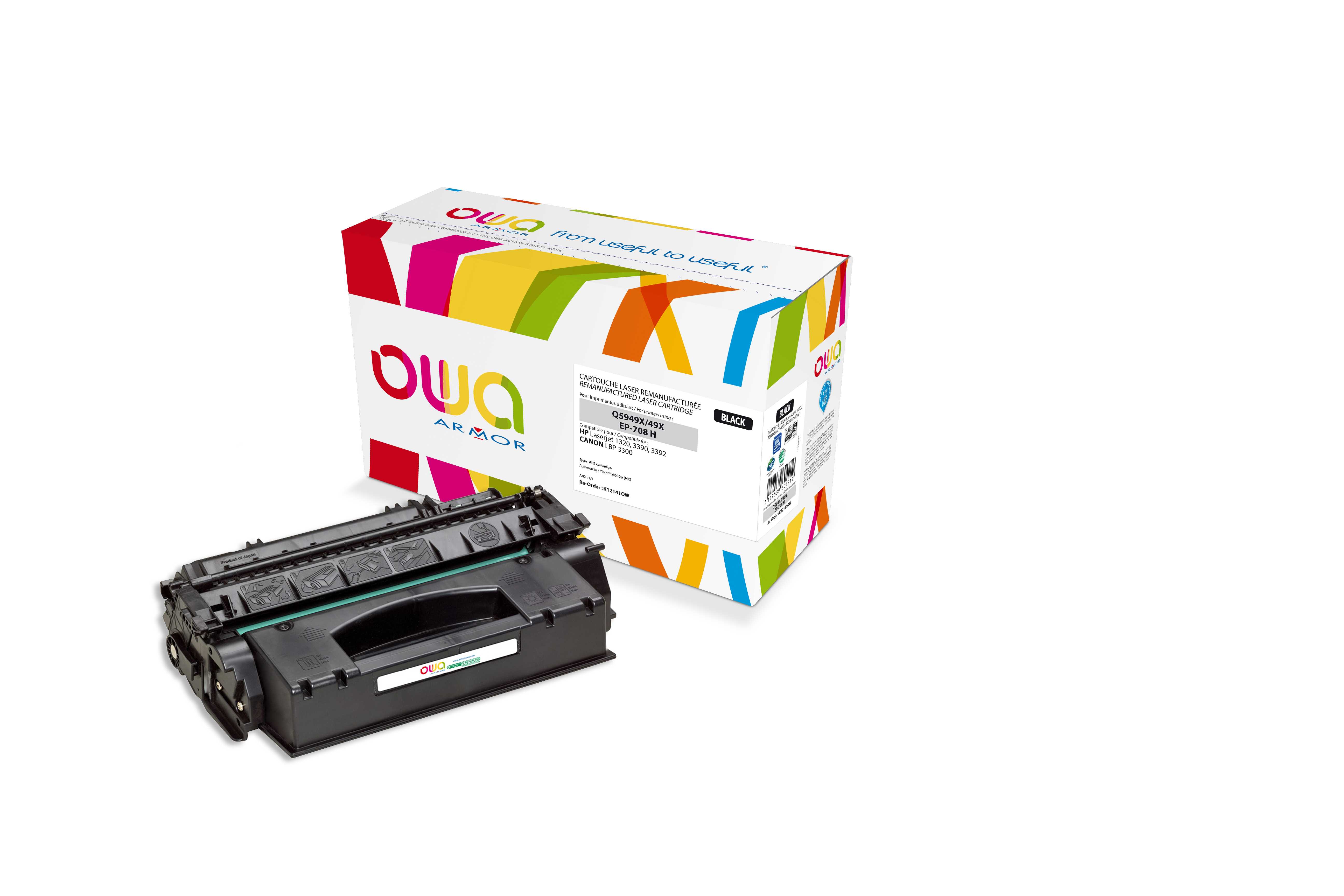 OWA Armor toner kompatibilní s HP LJ 1320, Q5949X, 6000st, černá/black