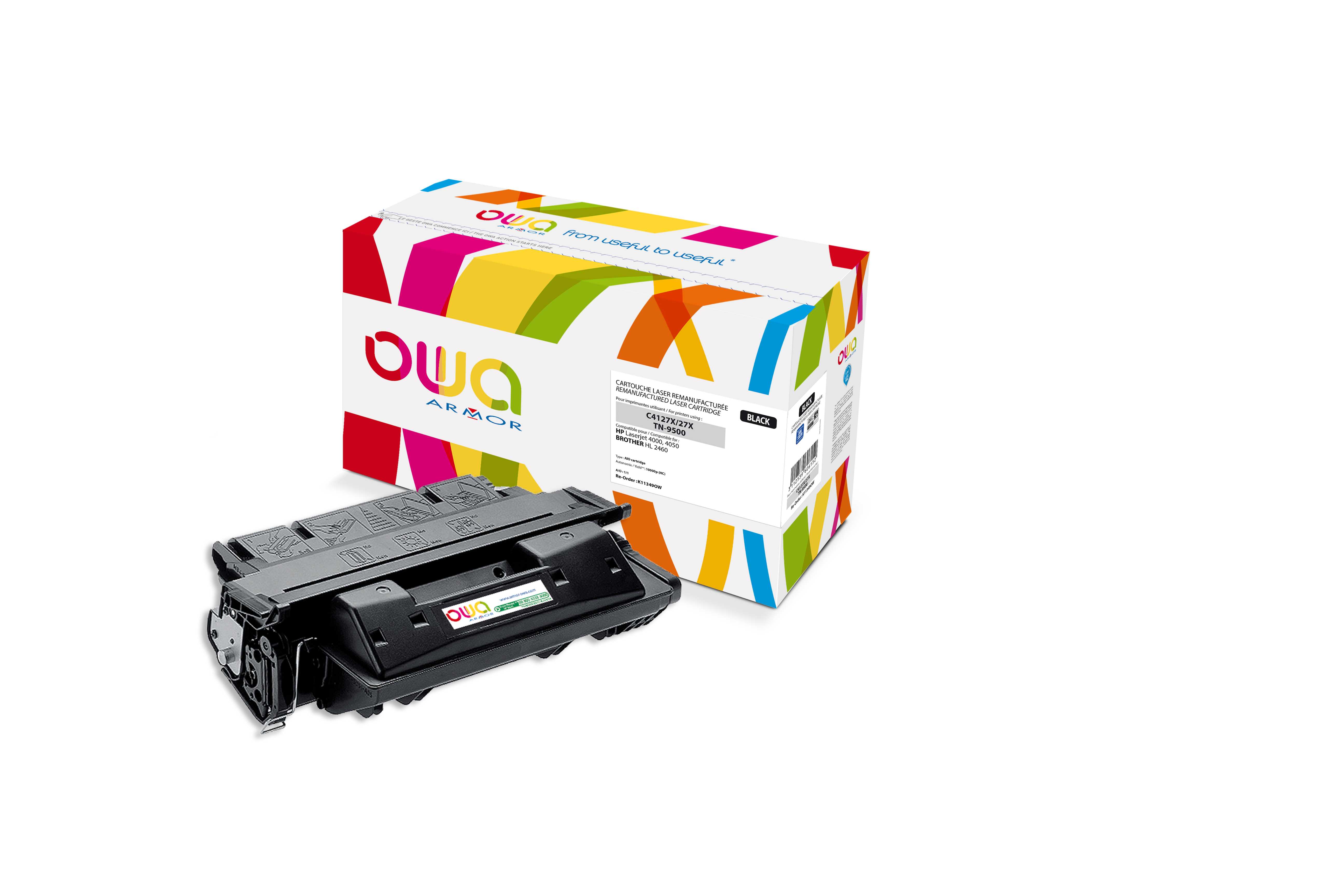 OWA Armor toner kompatibilní s HP LJ 4000, C4127X, 10000st, černá/black