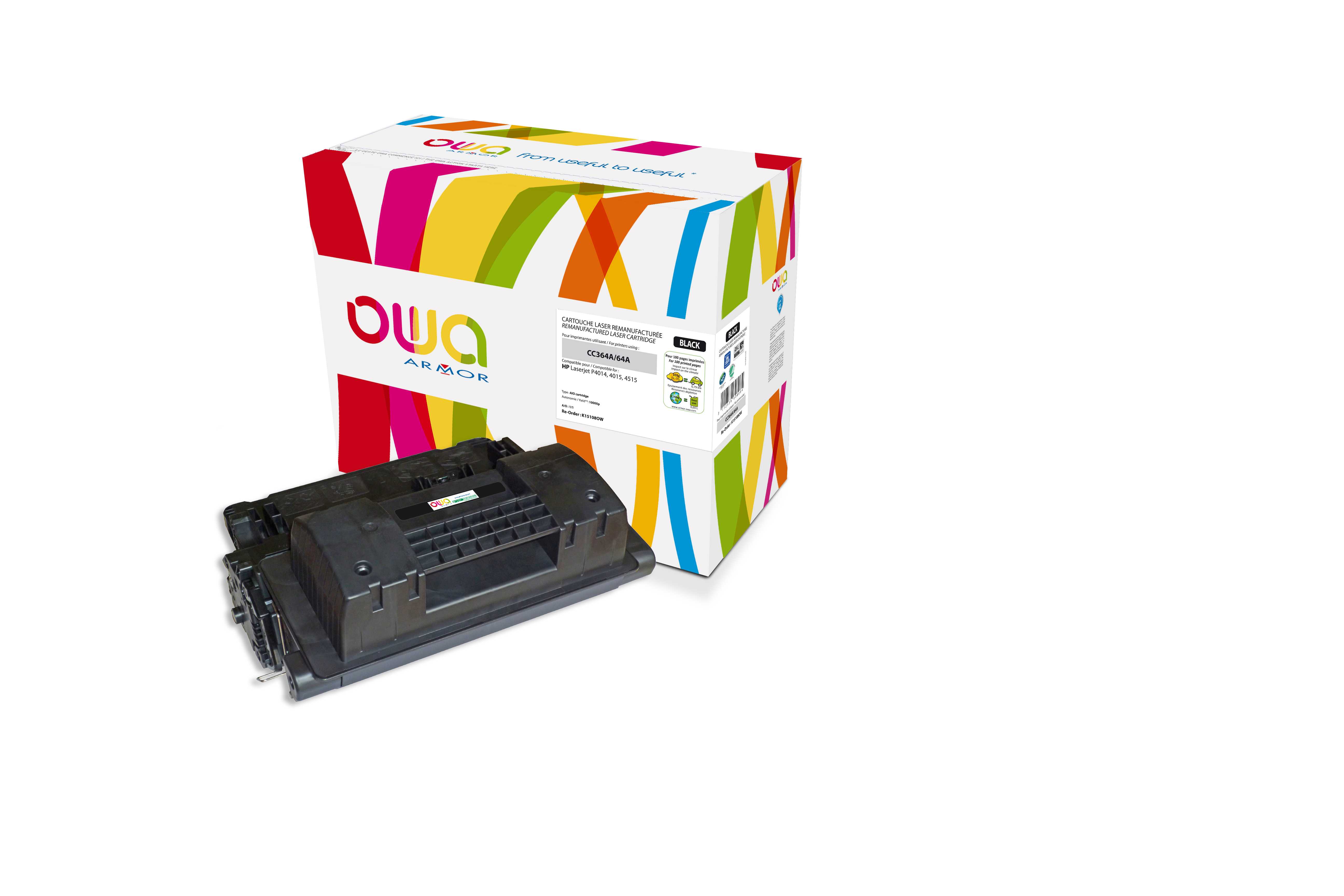 OWA Armor toner kompatibilní s HP LJ P4014, CC364A, 10000st, černá/black