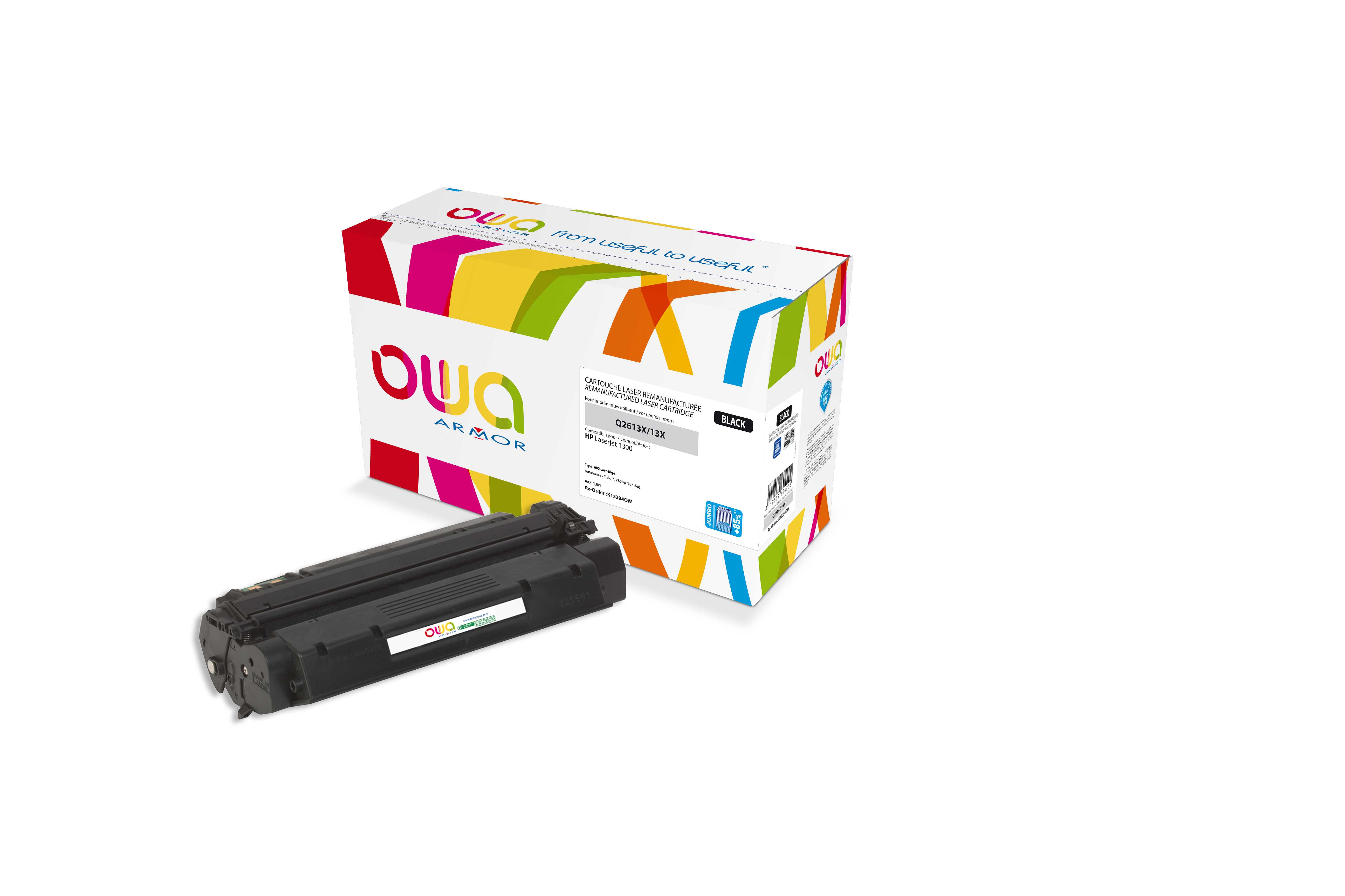 OWA Armor toner kompatibilní s HP LJ 1300, Q2613X, 7500st, JUMBO, černá/black