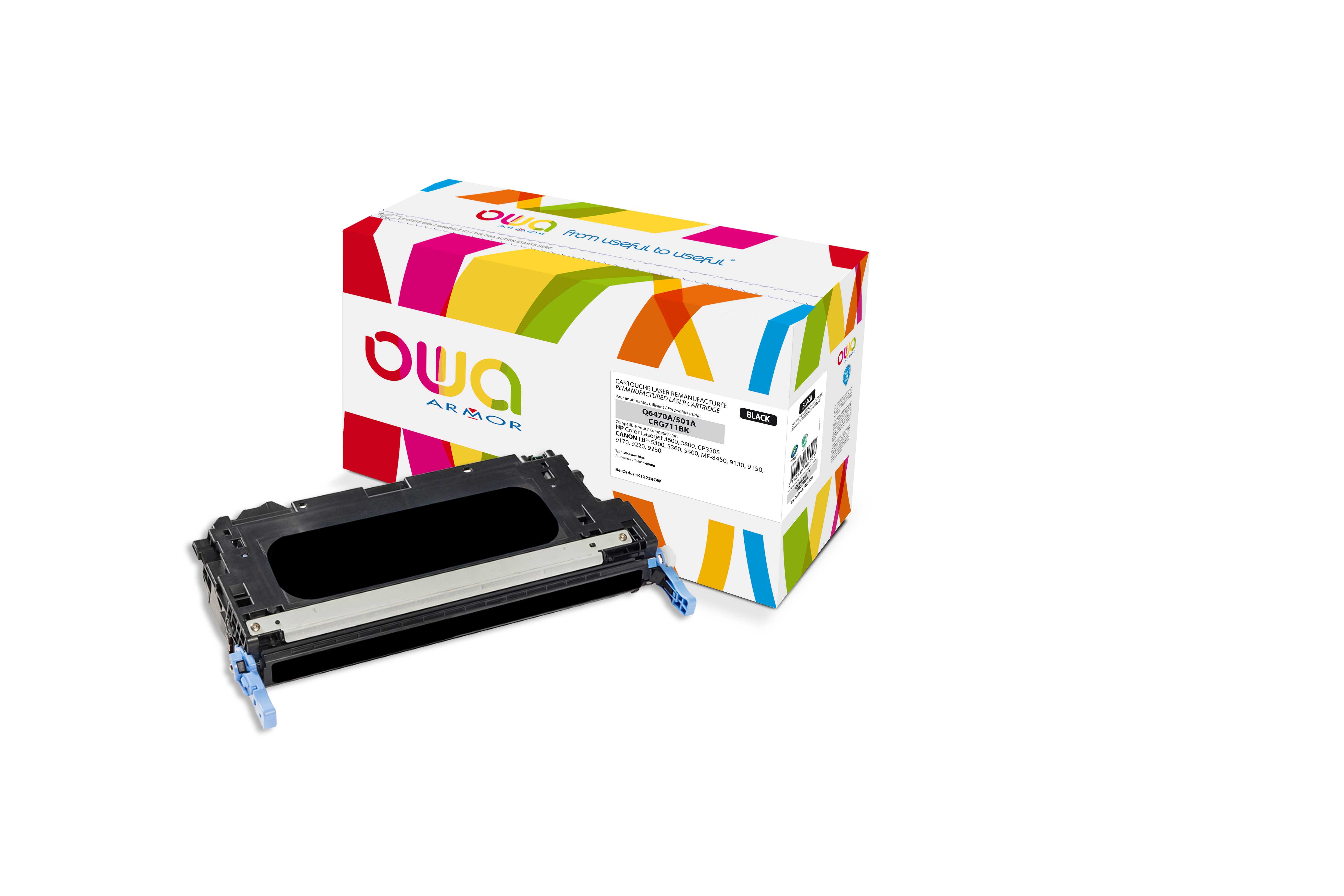 OWA Armor toner kompatibilní s HP Q6470A, 6000st, černá/black