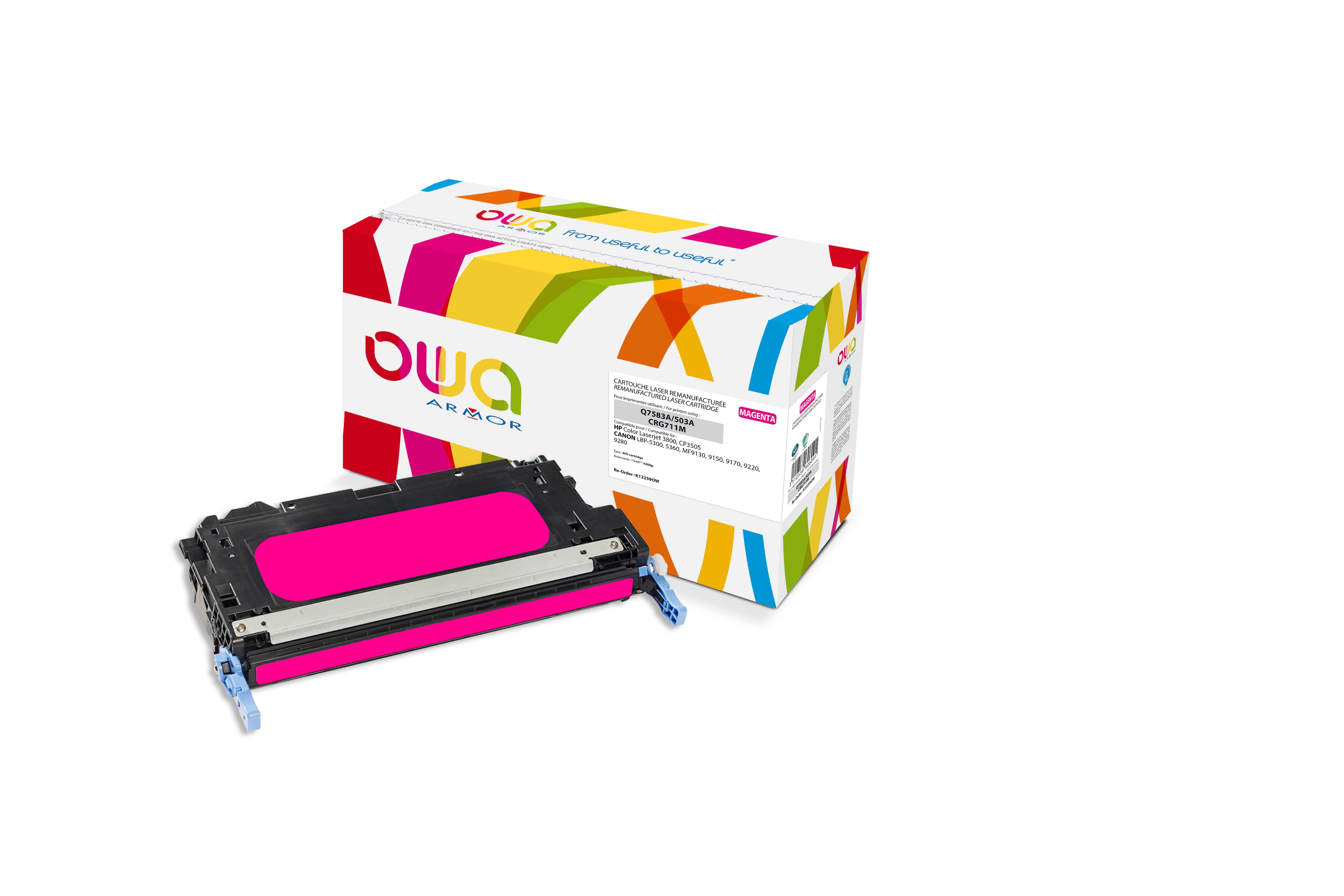 OWA Armor toner kompatibilní s HP Q7583A, 6000st, červená/magenta