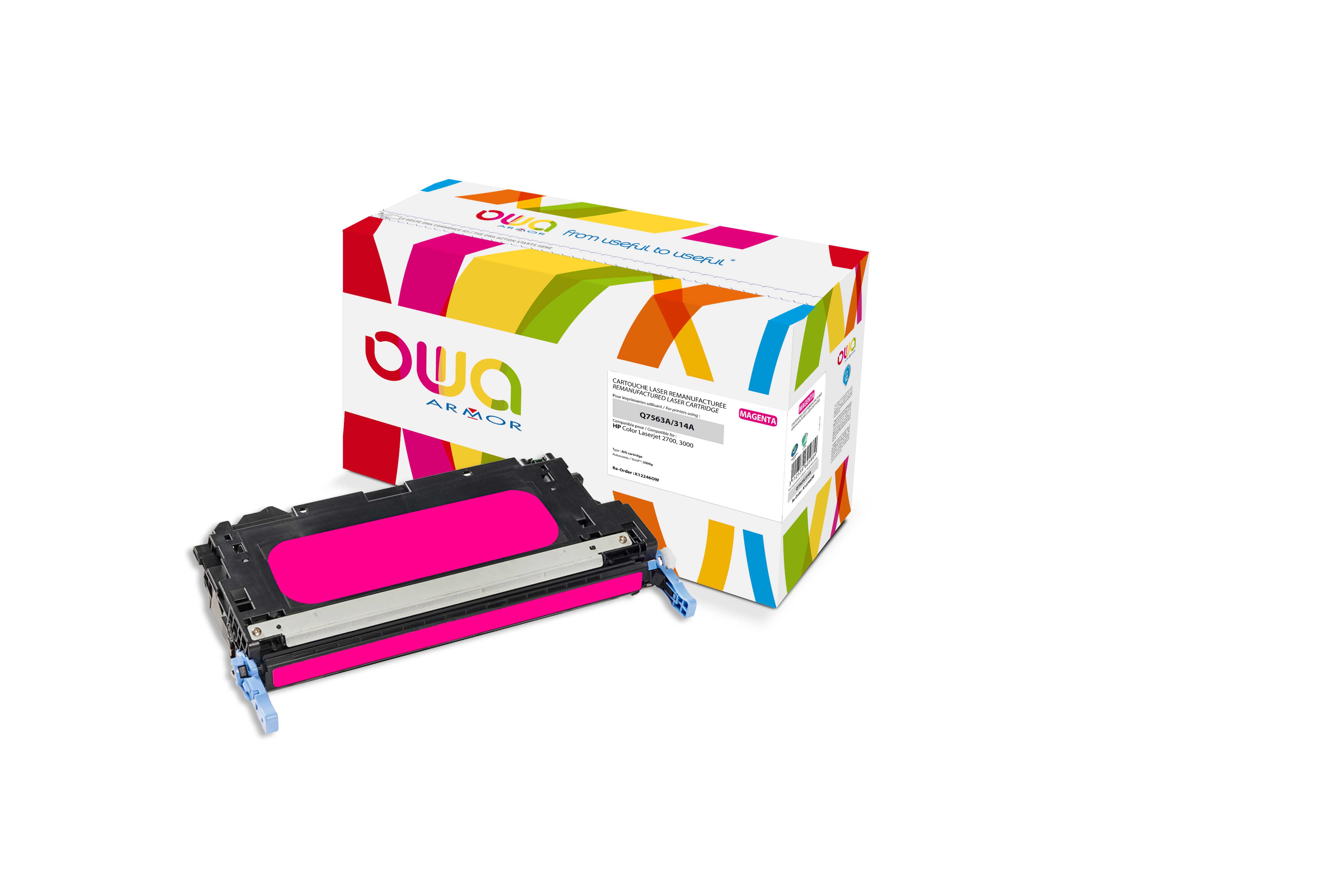 OWA Armor toner kompatibilní s HP Q7563A, 3500st, červená/magenta