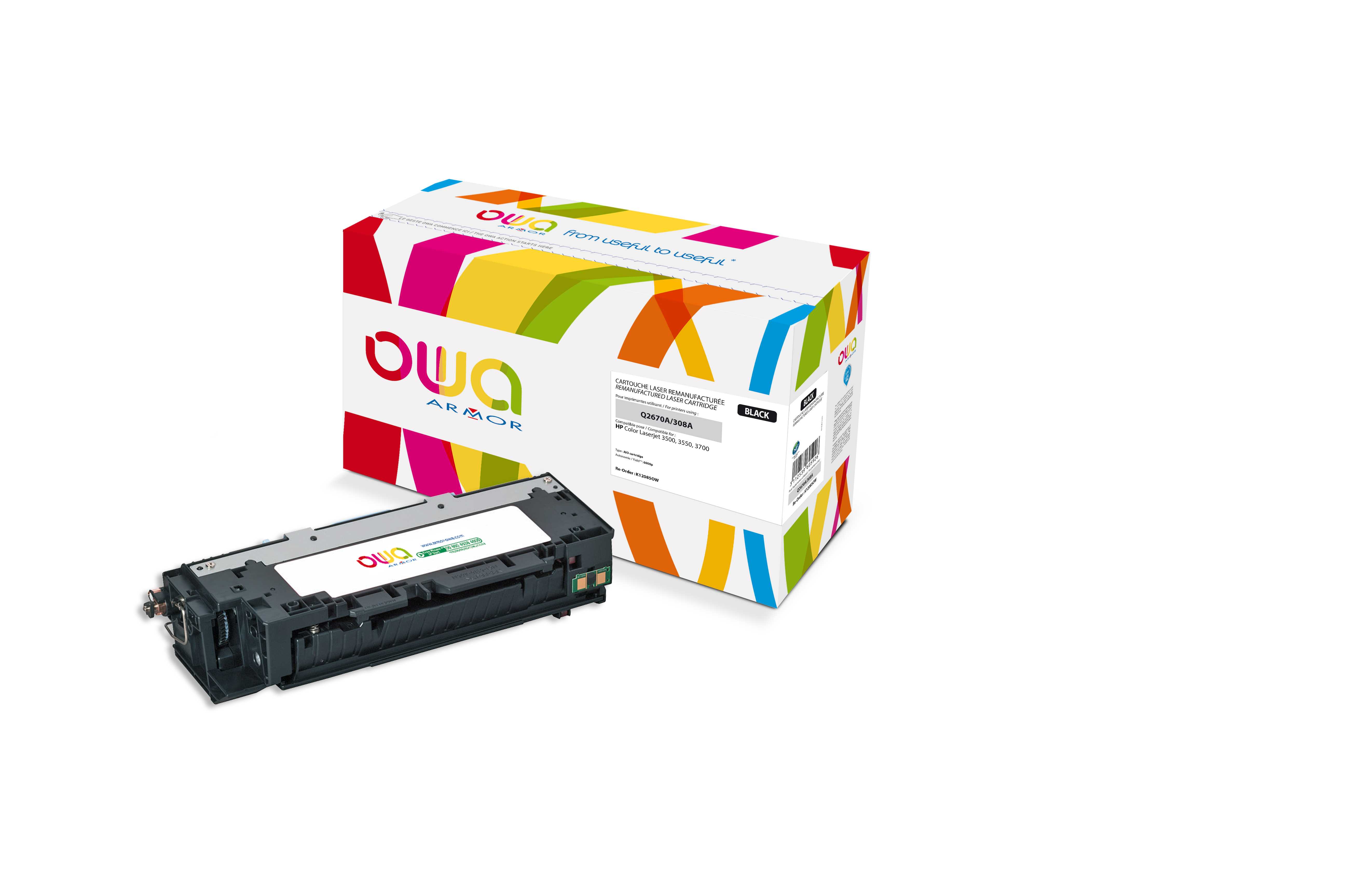 OWA Armor toner kompatibilní s HP Q2670A, 6000st, černá/black