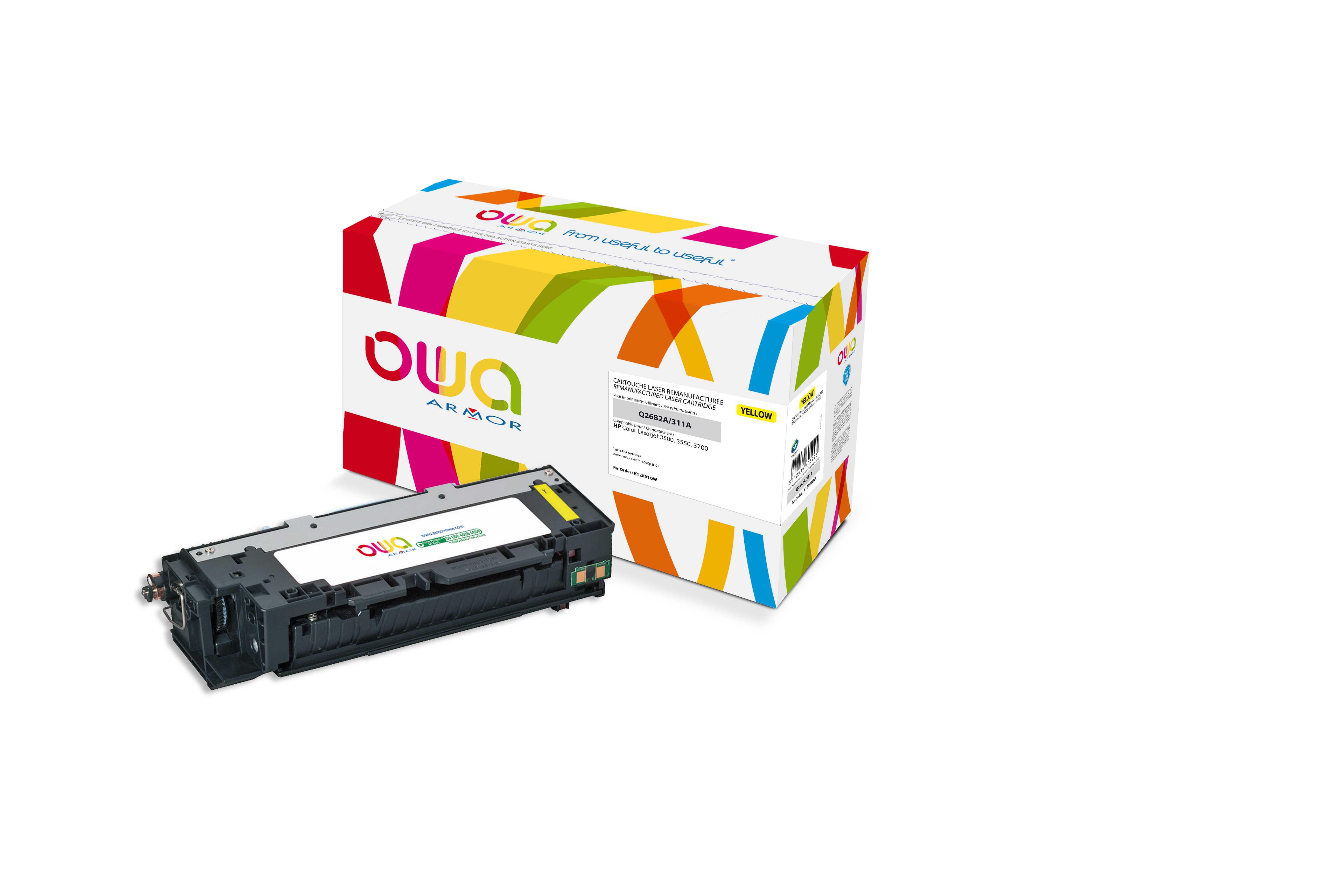 OWA Armor toner kompatibilní s HP Q2682A, 6000st, žlutá/yellow
