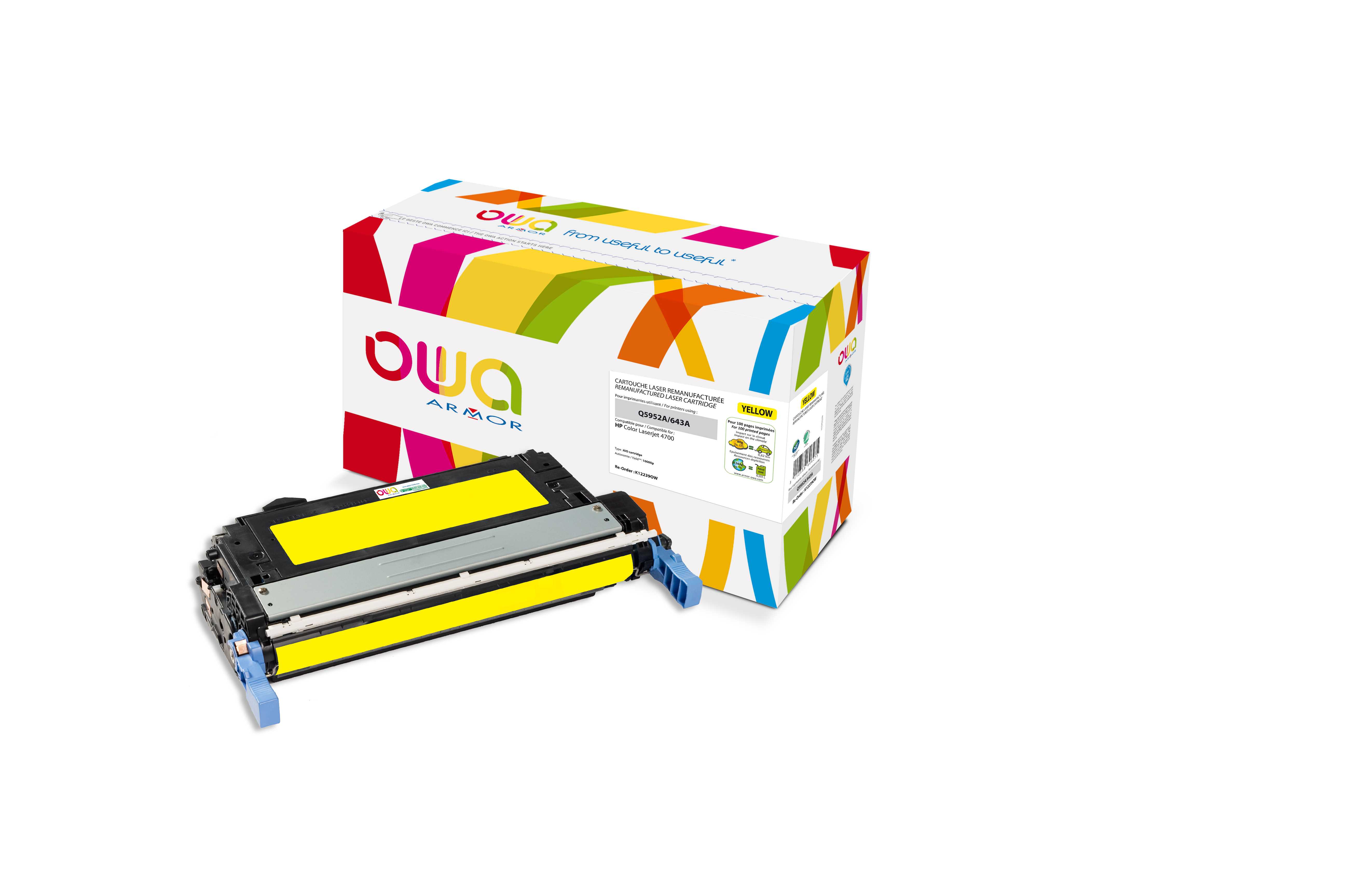 OWA Armor toner kompatibilní s HP Q5952A, 10000st, žlutá/yellow