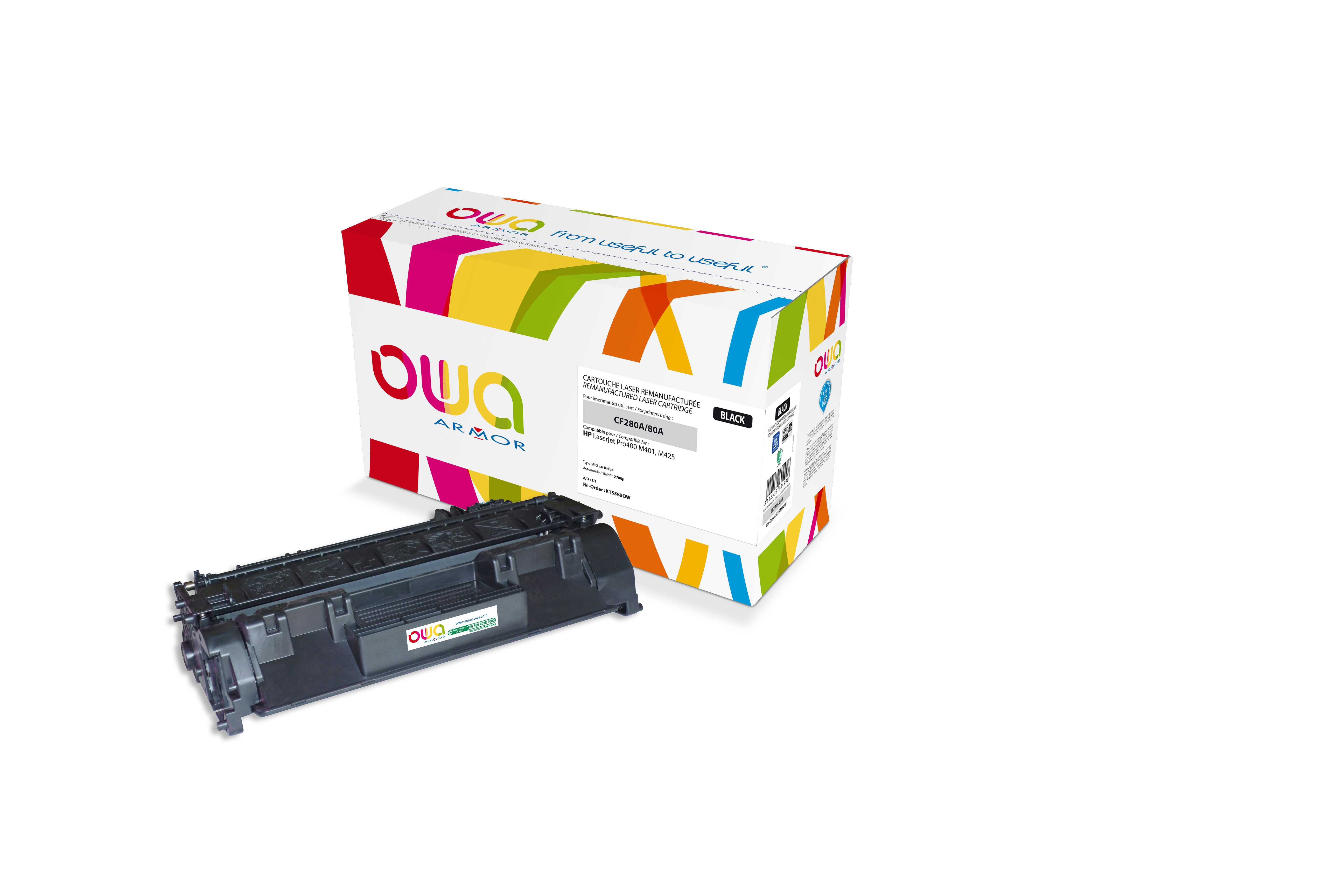 OWA Armor toner kompatibilní s HP CF280A, 2700st, černá/black