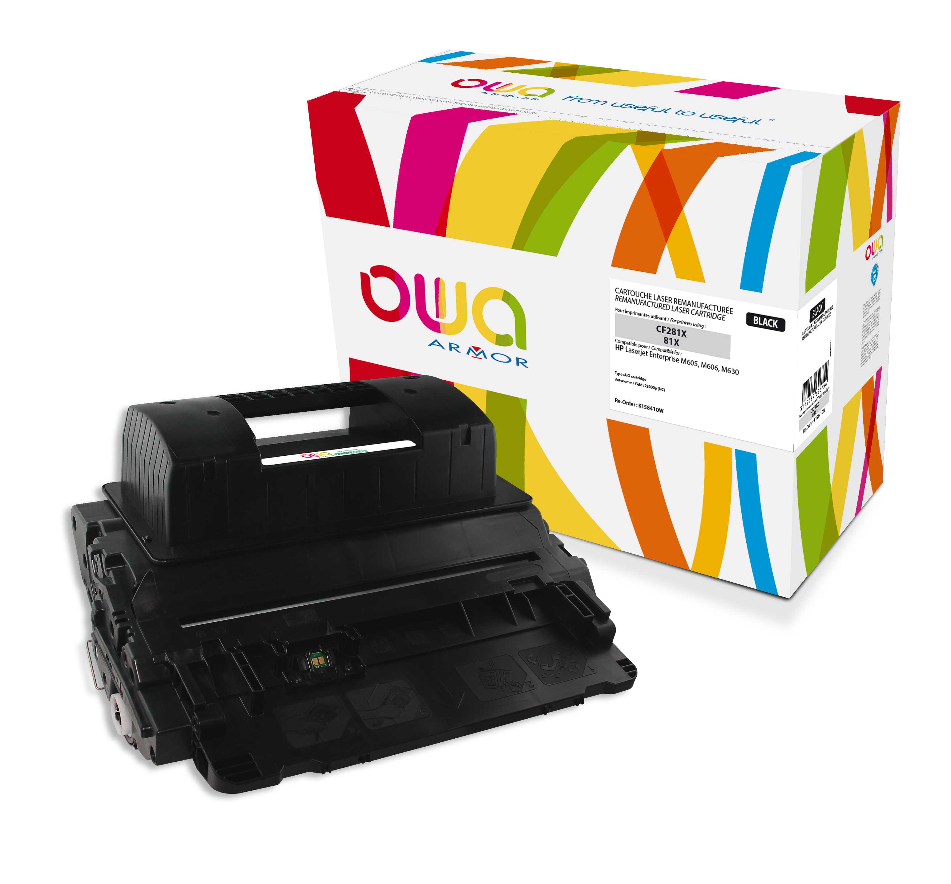 OWA Armor toner kompatibilní s HP LJ M630, CF281X, 25000st, černá/black