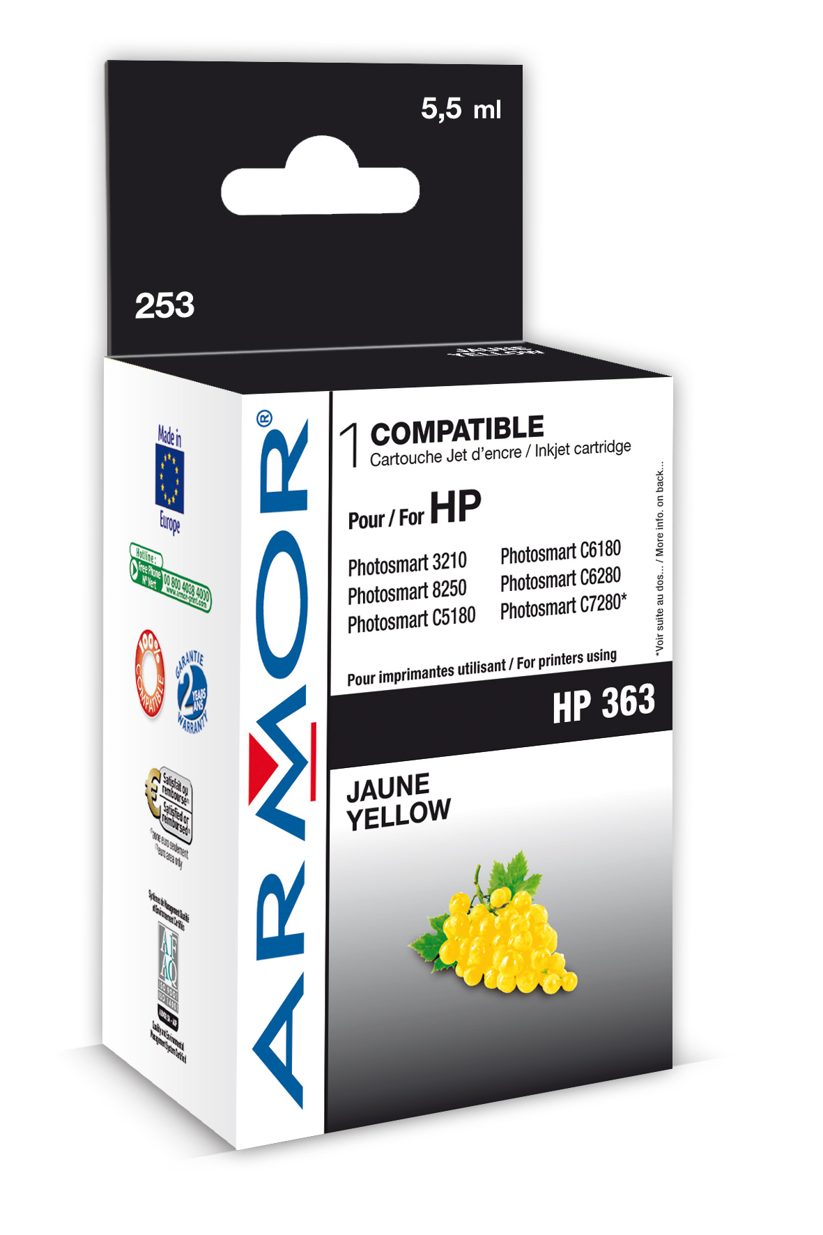 Obrázok Armor ink-jet pro HP PSC3210 6ml C8773E Yellow