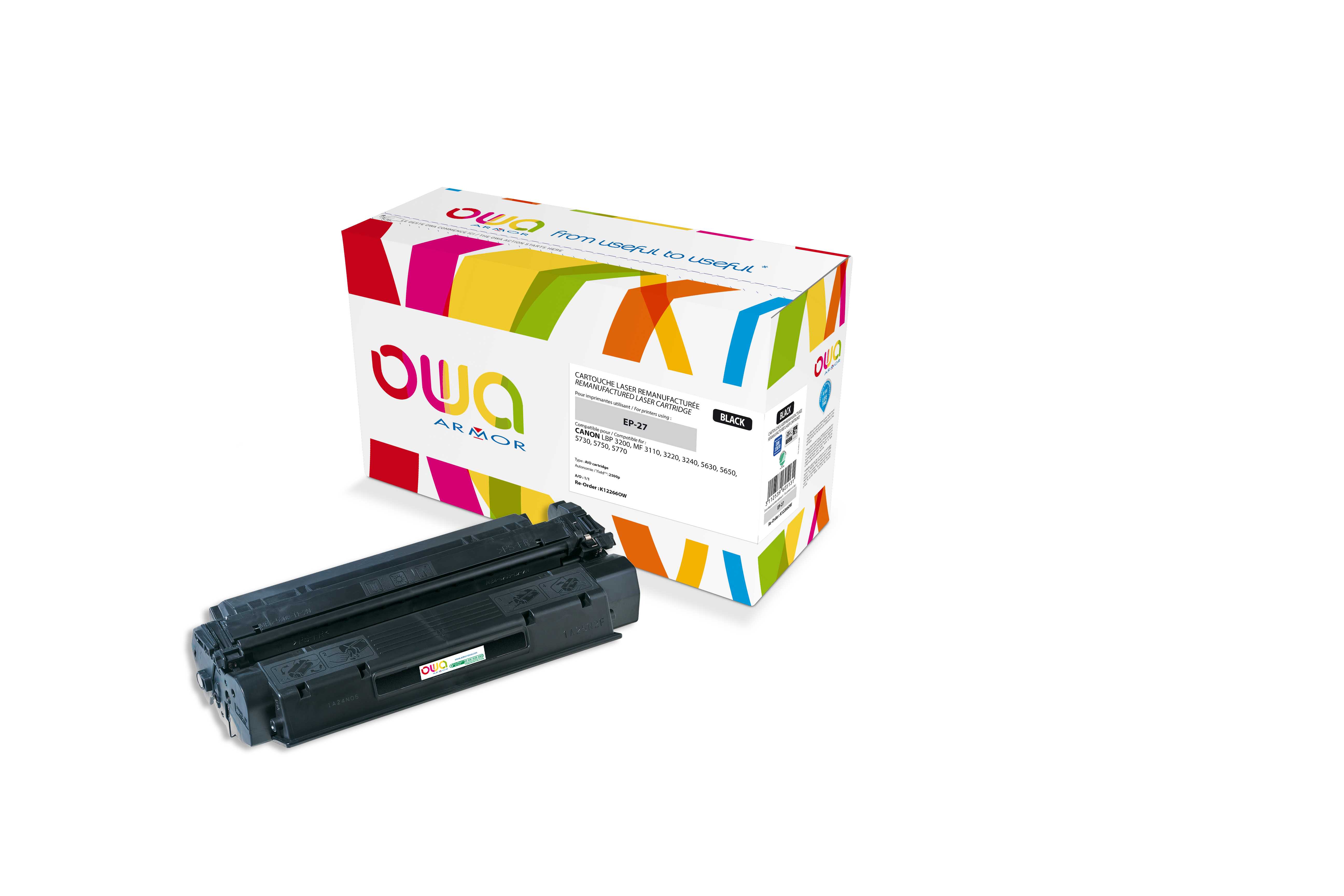 OWA Armor toner kompatibilní s Canon LBP 3200, EP-27, 2500st, černá/black