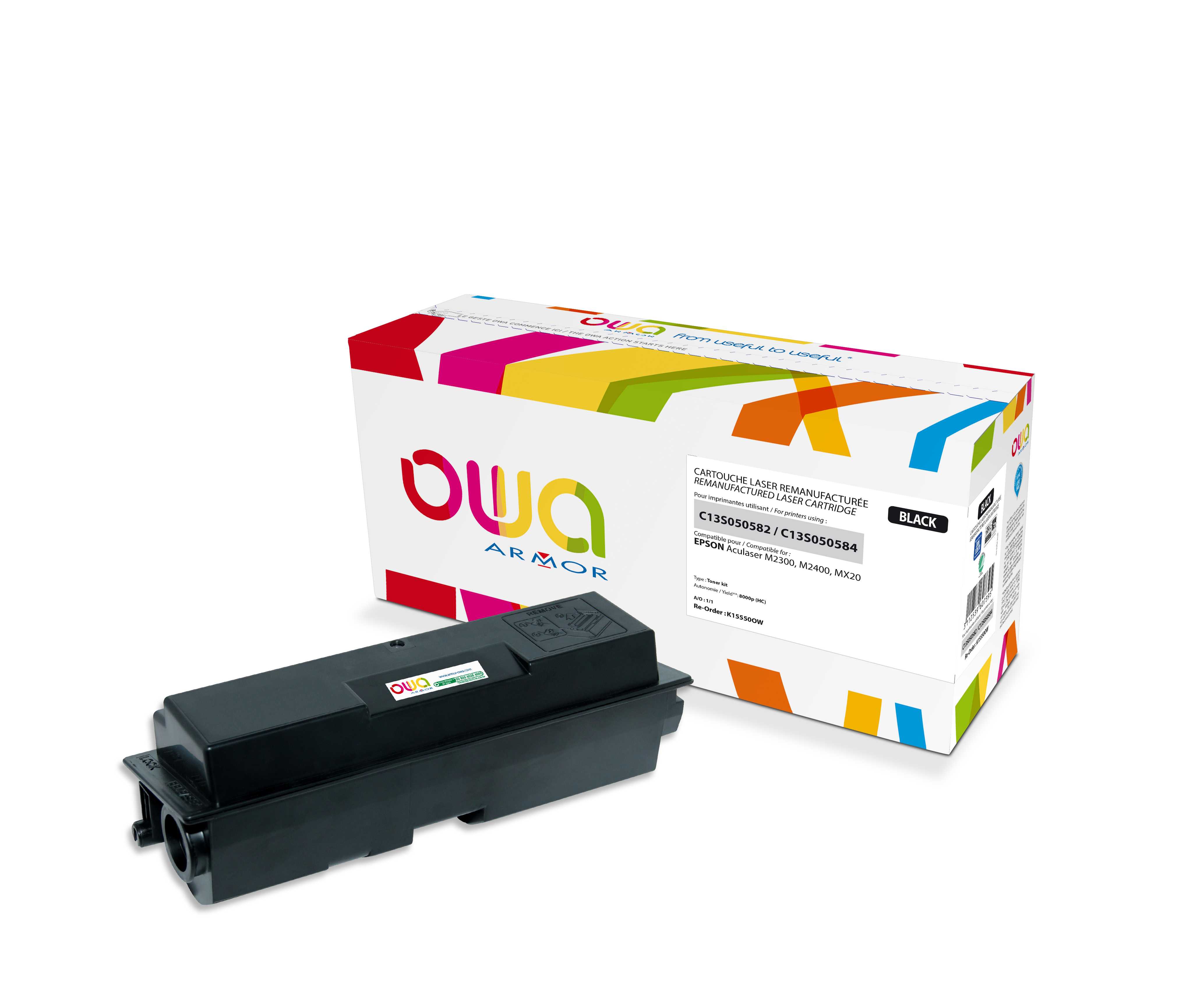 OWA Armor toner kompatibilní s Epson M2400, S050582, 8000st, černá/black
