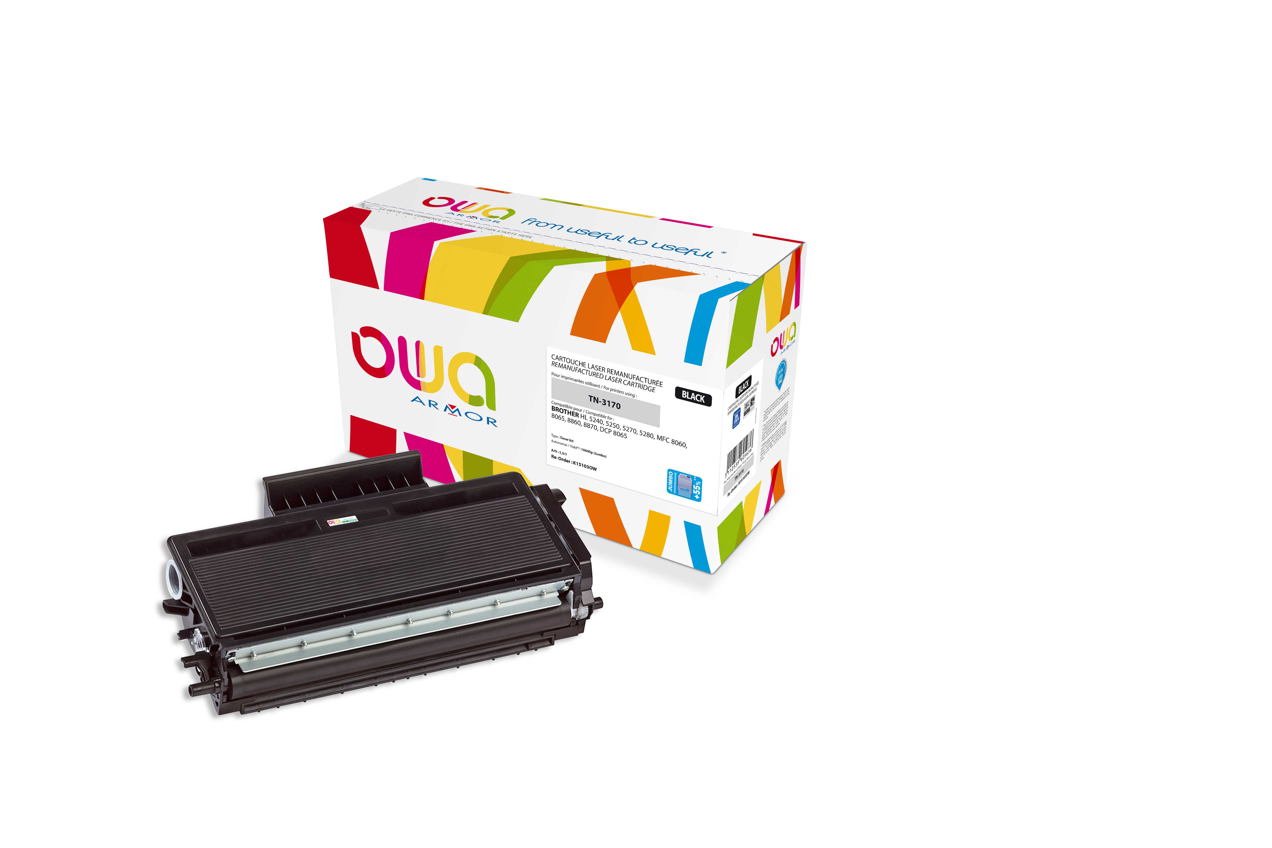 OWA Armor toner kompatibilní s Brother HL5240, TN-310, 10500st, černá/black