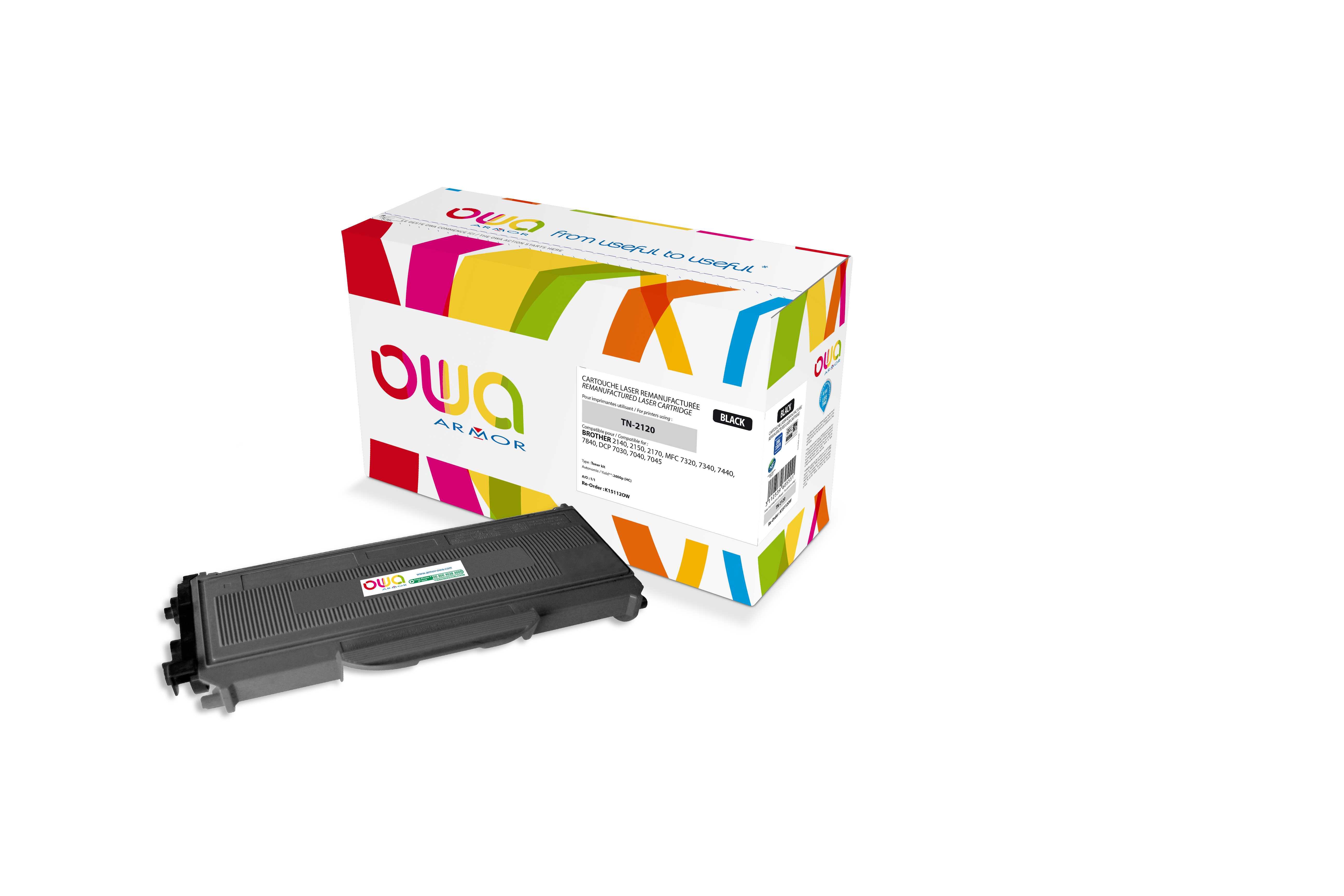 OWA Armor toner kompatibilní s Brother HL2140, TN-2120, 2600st, černá/black