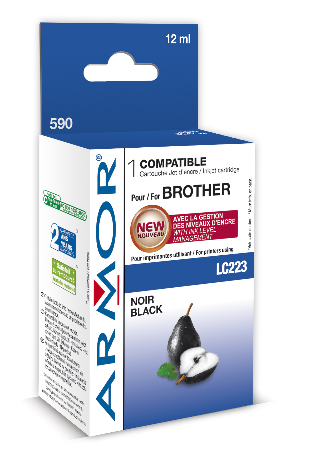 Obrázok Armor ink-jet Brother DCP-J4120 (LC223BK) 12ml