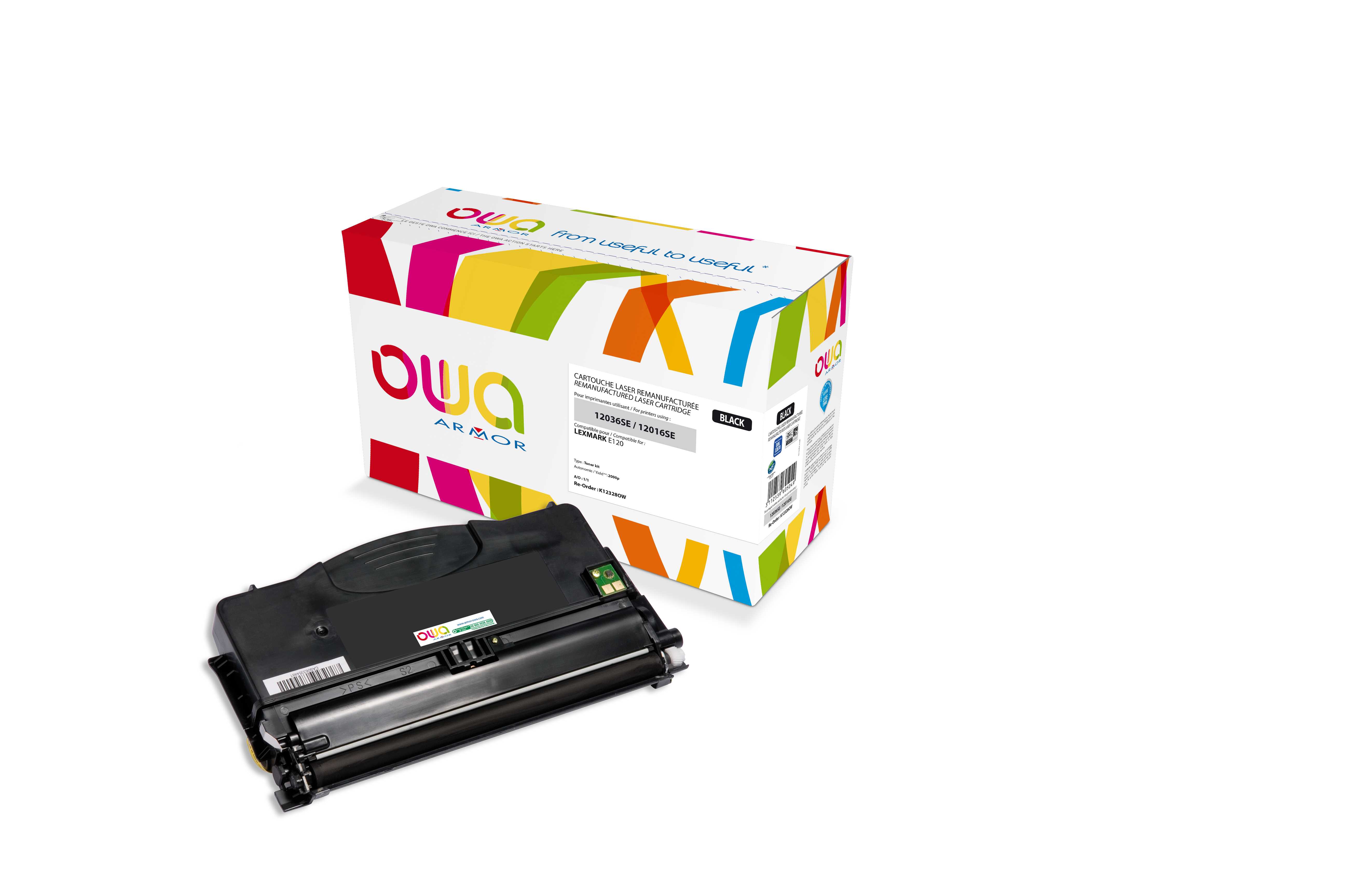 OWA Armor toner kompatibilní s Lexmark E120, 12016SE, 2000st, černá/black
