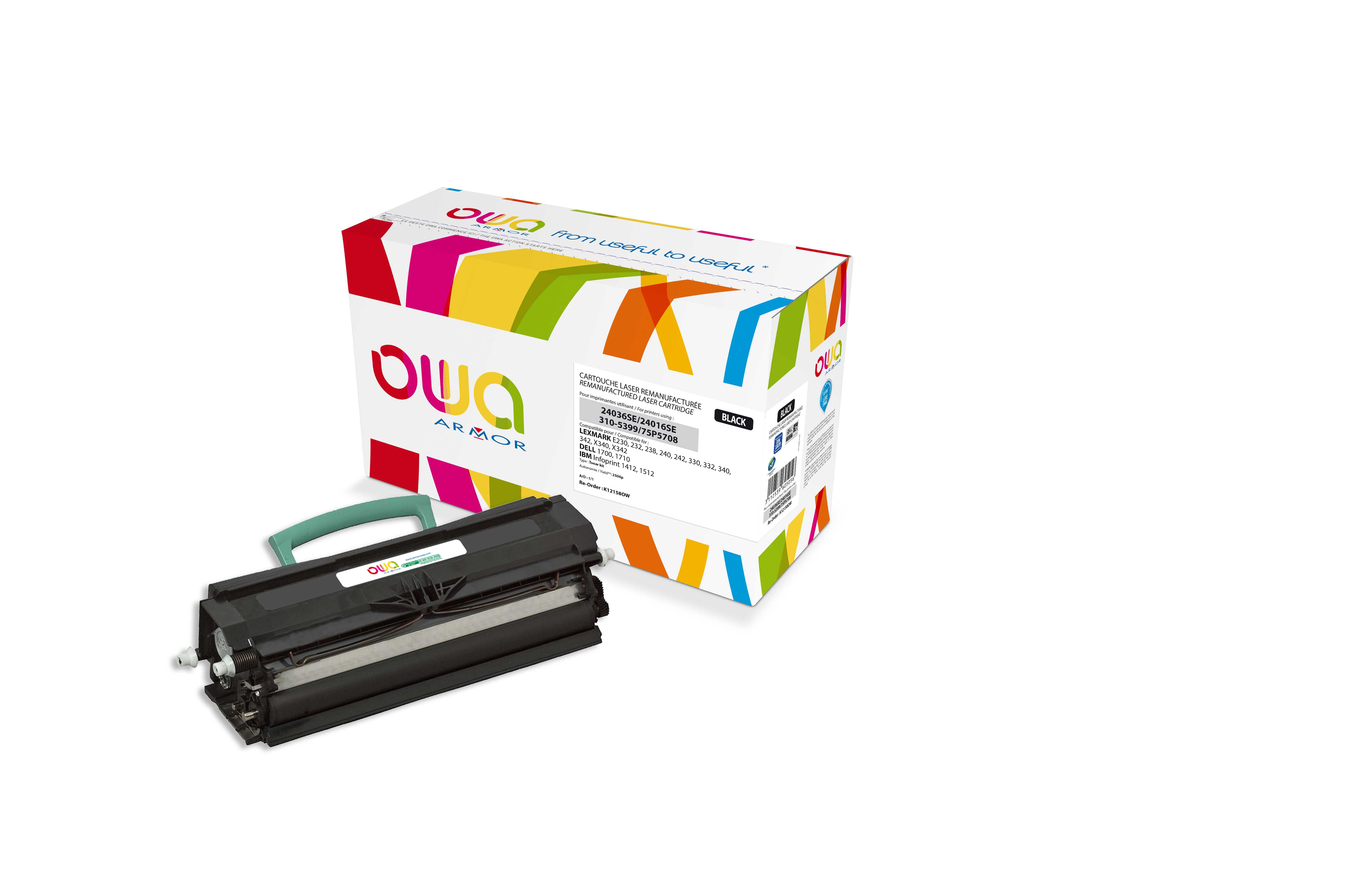 OWA Armor toner kompatibilní s Lexmark E232, 12A8400, 2500st, černá/black