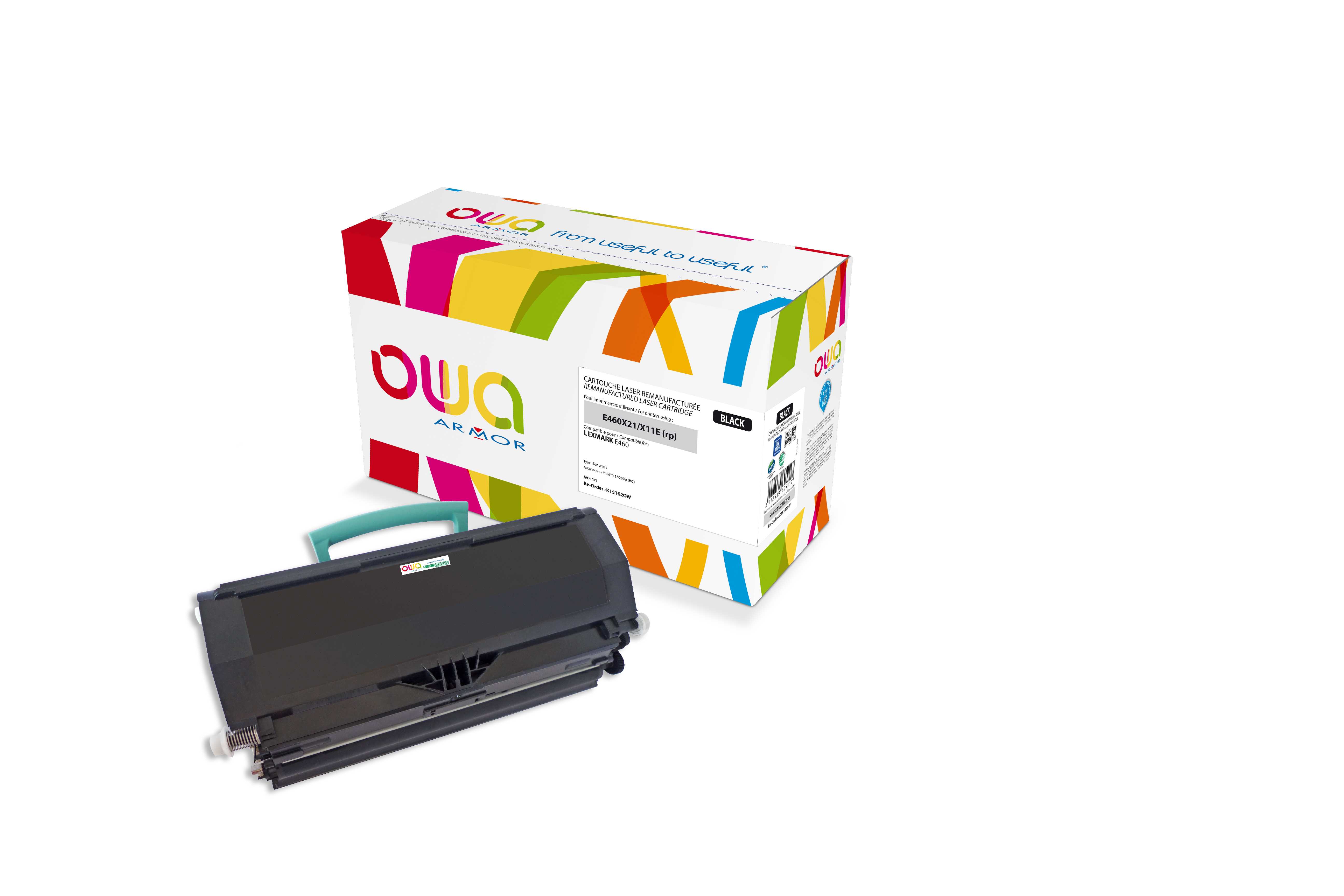 OWA Armor toner kompatibilní s Lexmark E460, E460X11E, 15000st, černá/black