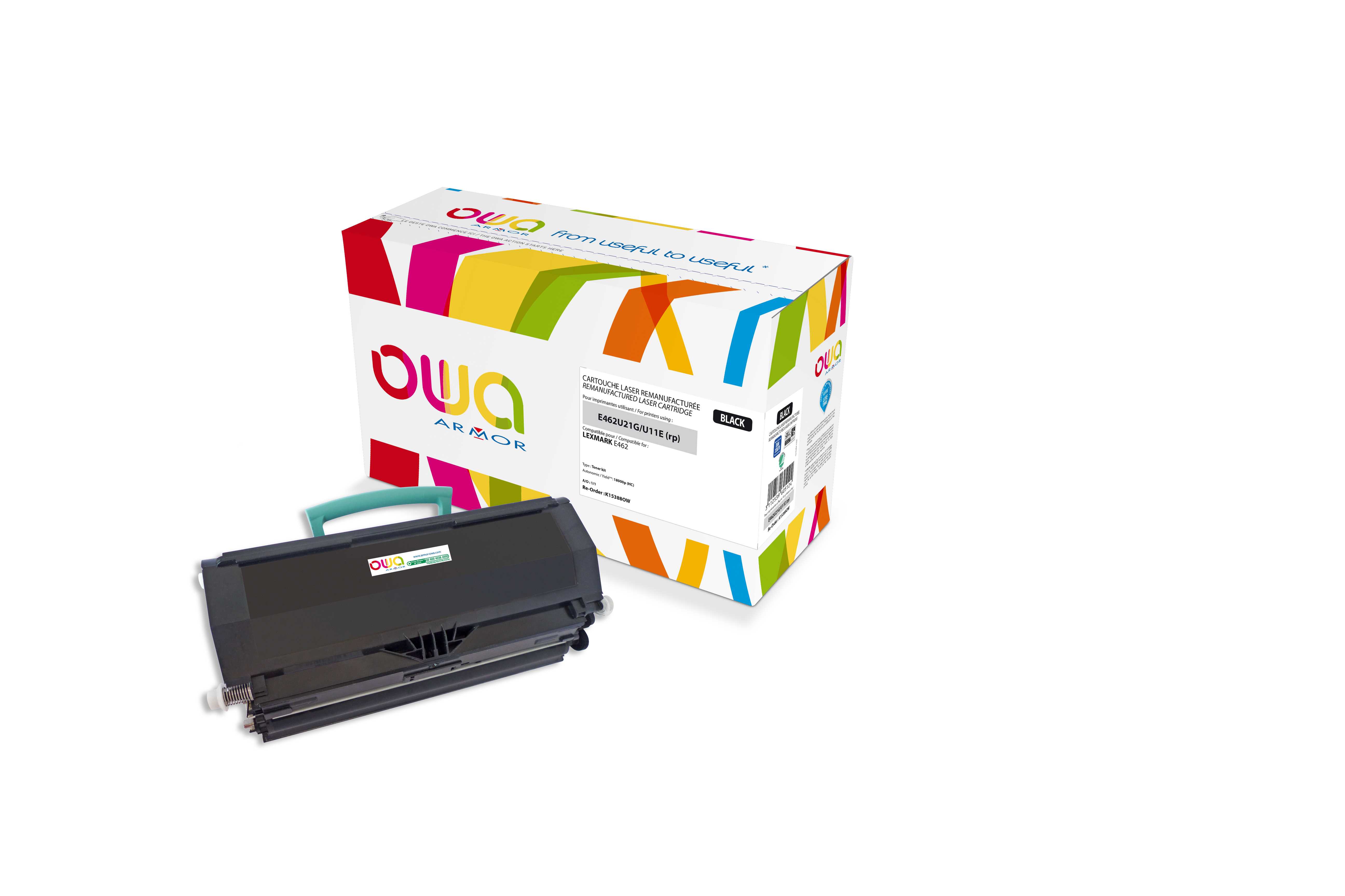 OWA Armor toner kompatibilní s Lexmark E462, E462U11E, 18000st, černá/black