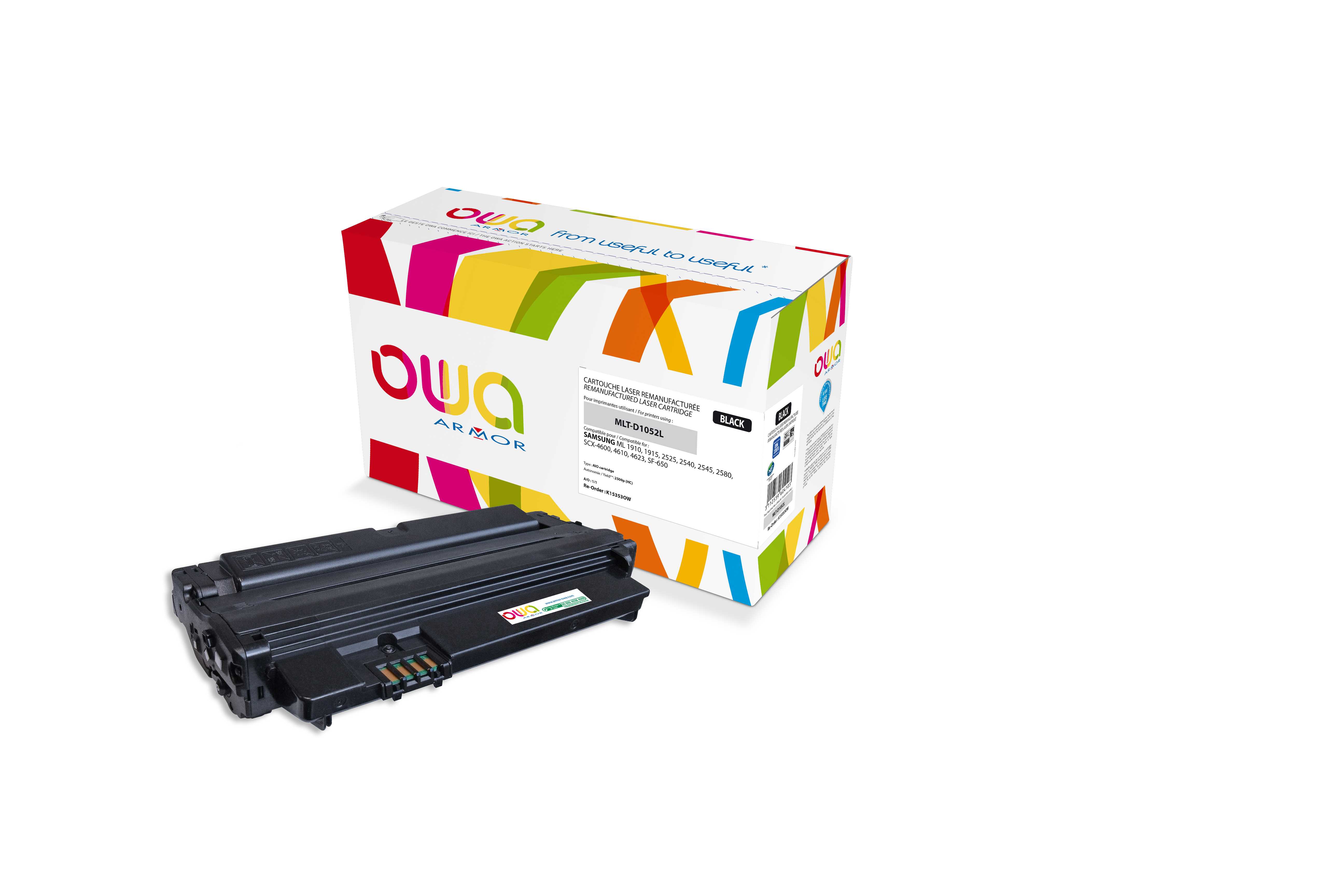 OWA Armor toner kompatibilní s Samsung ML1910, MLT-D1052L, SU758A, 2500st, černá/black