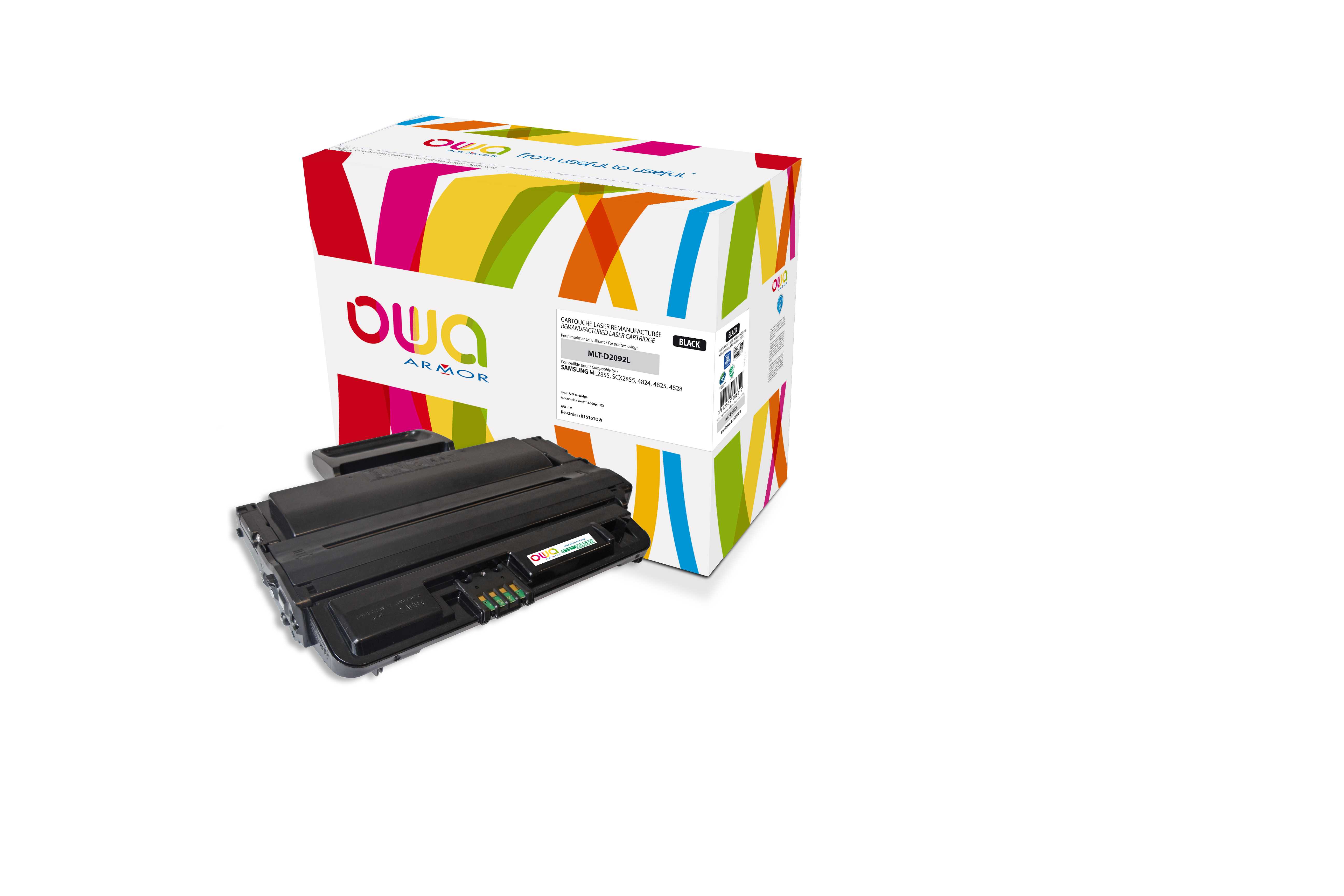 OWA Armor toner kompatibilní s Samsung ML2855, MLT-D2092L, 5000st, černá/black