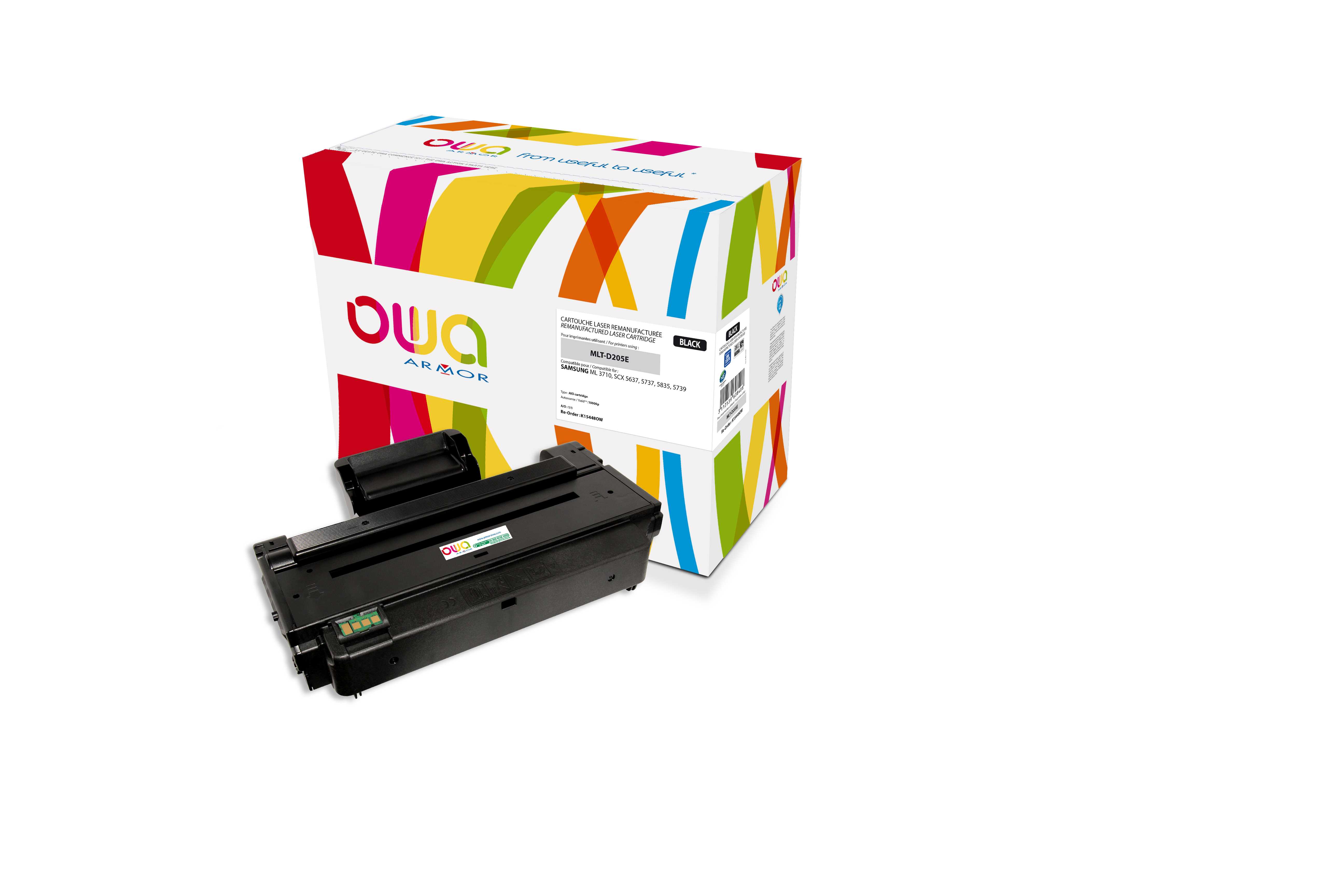 OWA Armor toner kompatibilní s Samsung ML3710, MLT-D205E, SU951A, 10000st, černá/black