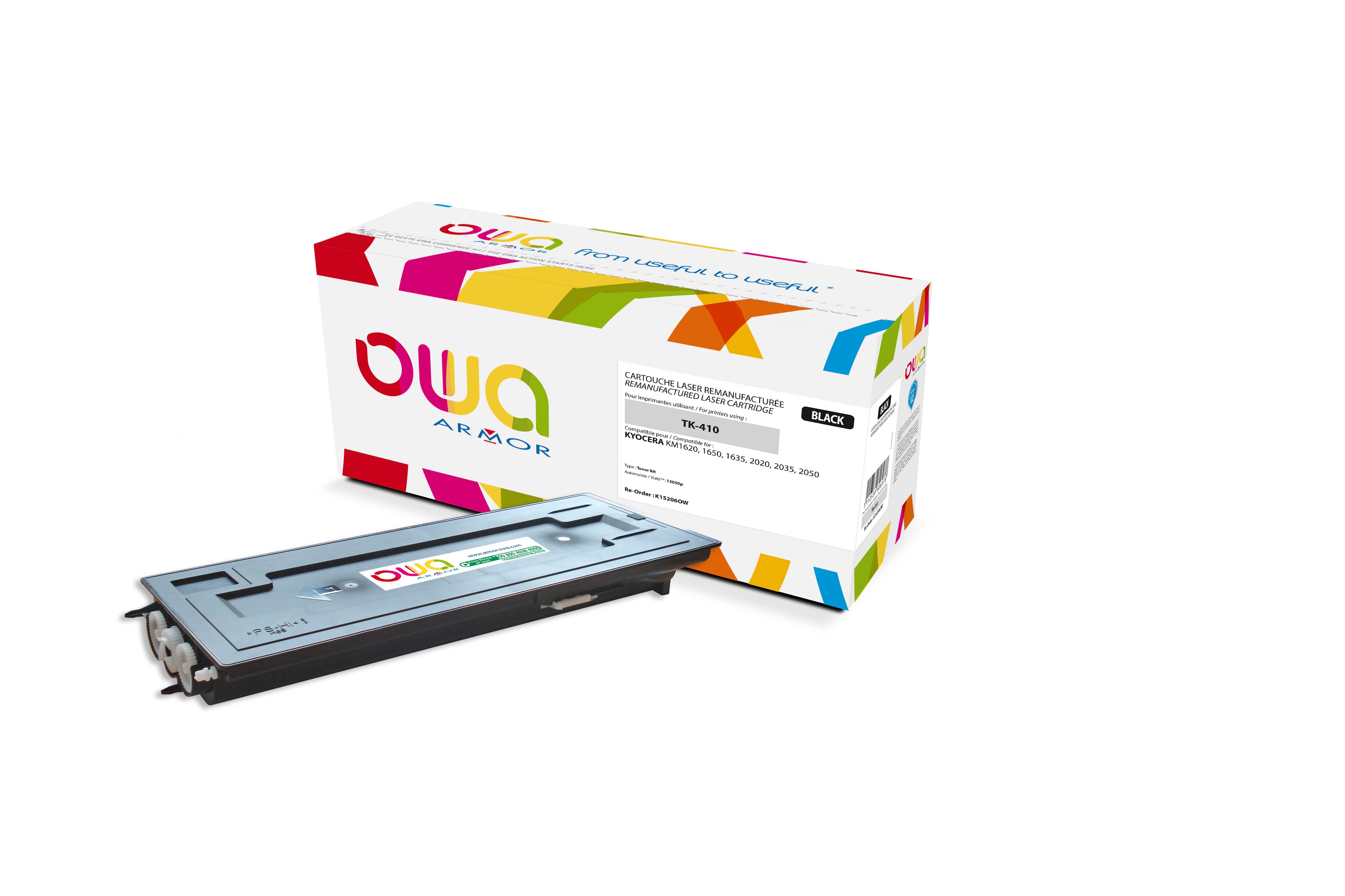 OWA Armor toner kompatibilní s Kyocera KM1620, TK-410, 18000st, černá/black