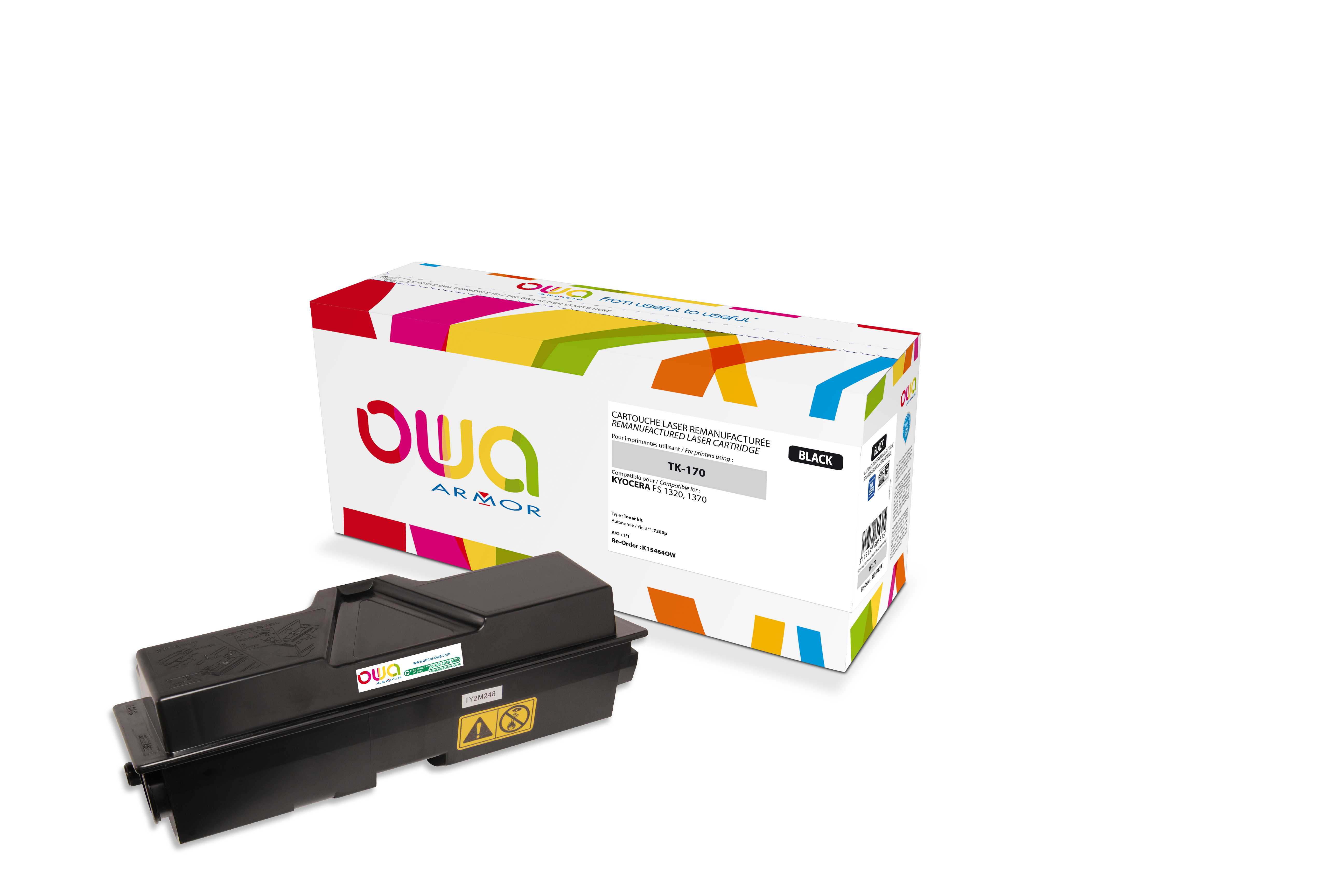 OWA Armor toner kompatibilní s Kyocera FS1320, TK-170, 7200st, černá/black