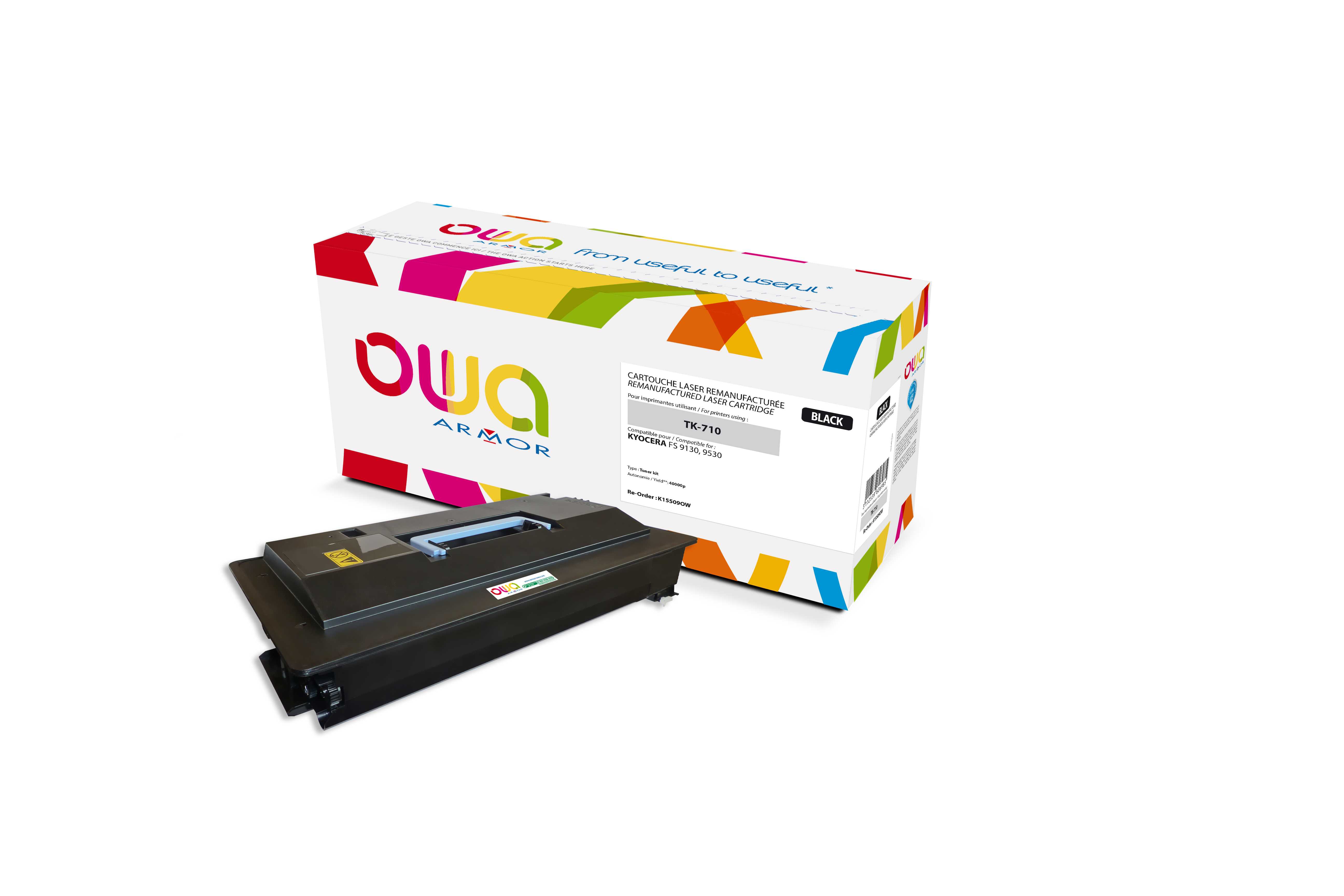 OWA Armor toner kompatibilní s Kyocera FS9130/FS9530, TK-710, 40000st, černá/black