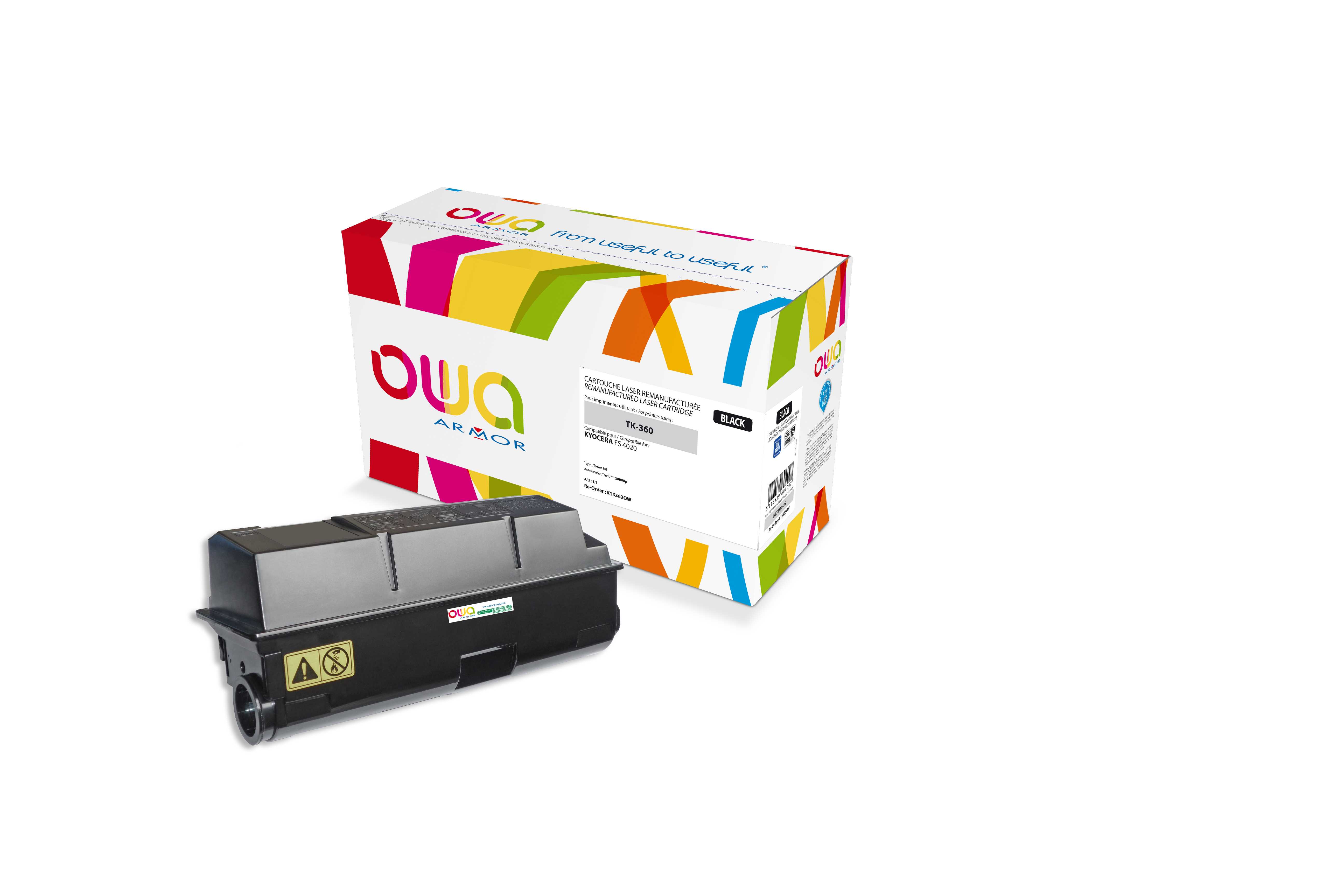 OWA Armor toner kompatibilní s Kyocera FS4020, TK-360, 20000st, černá/black