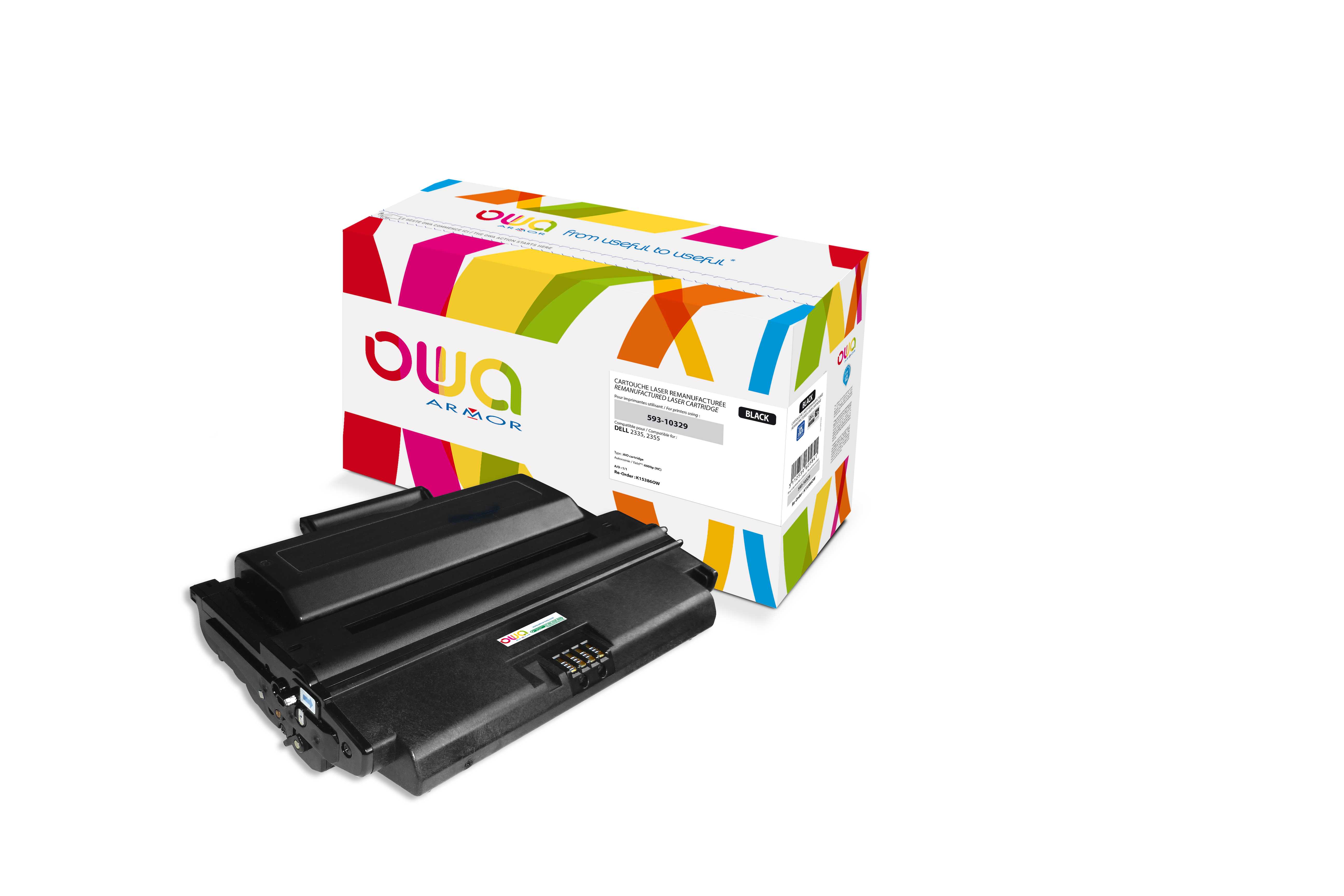 OWA Armor toner kompatibilní s DELL 2335/2355, 593-10329, 6000st, černá/black